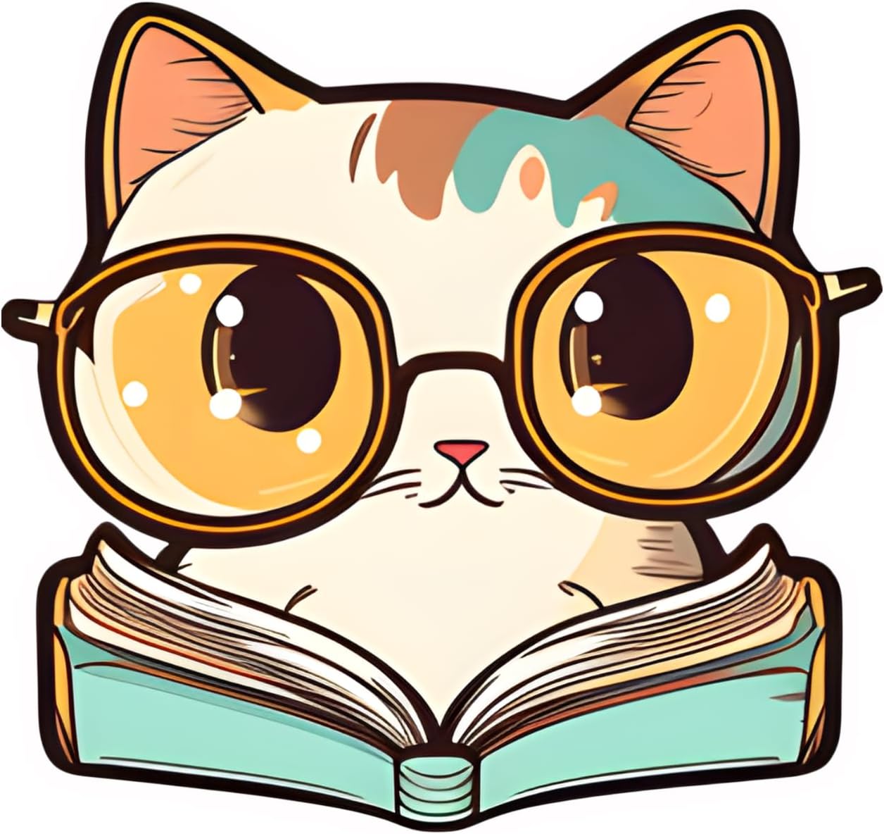 Inspirational Quote Multicolor Cat Motivational Sticker Vinyl Decal Motivation Stickers- 5" Vinyl Sticker Waterproof