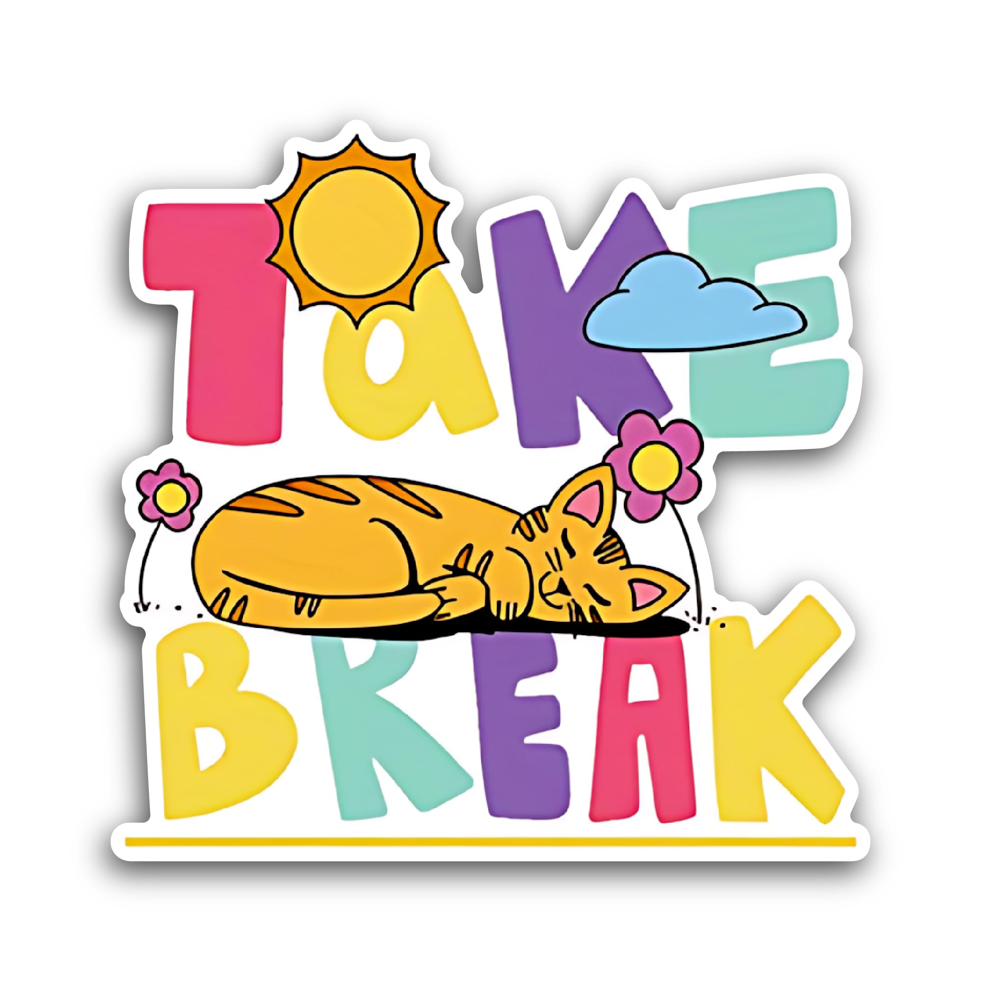 2 (Pieces) 3" and 5" H@lloween Sticker, Waterproof Vinyl Decals for Many Purpose Like Cars, Trucks,