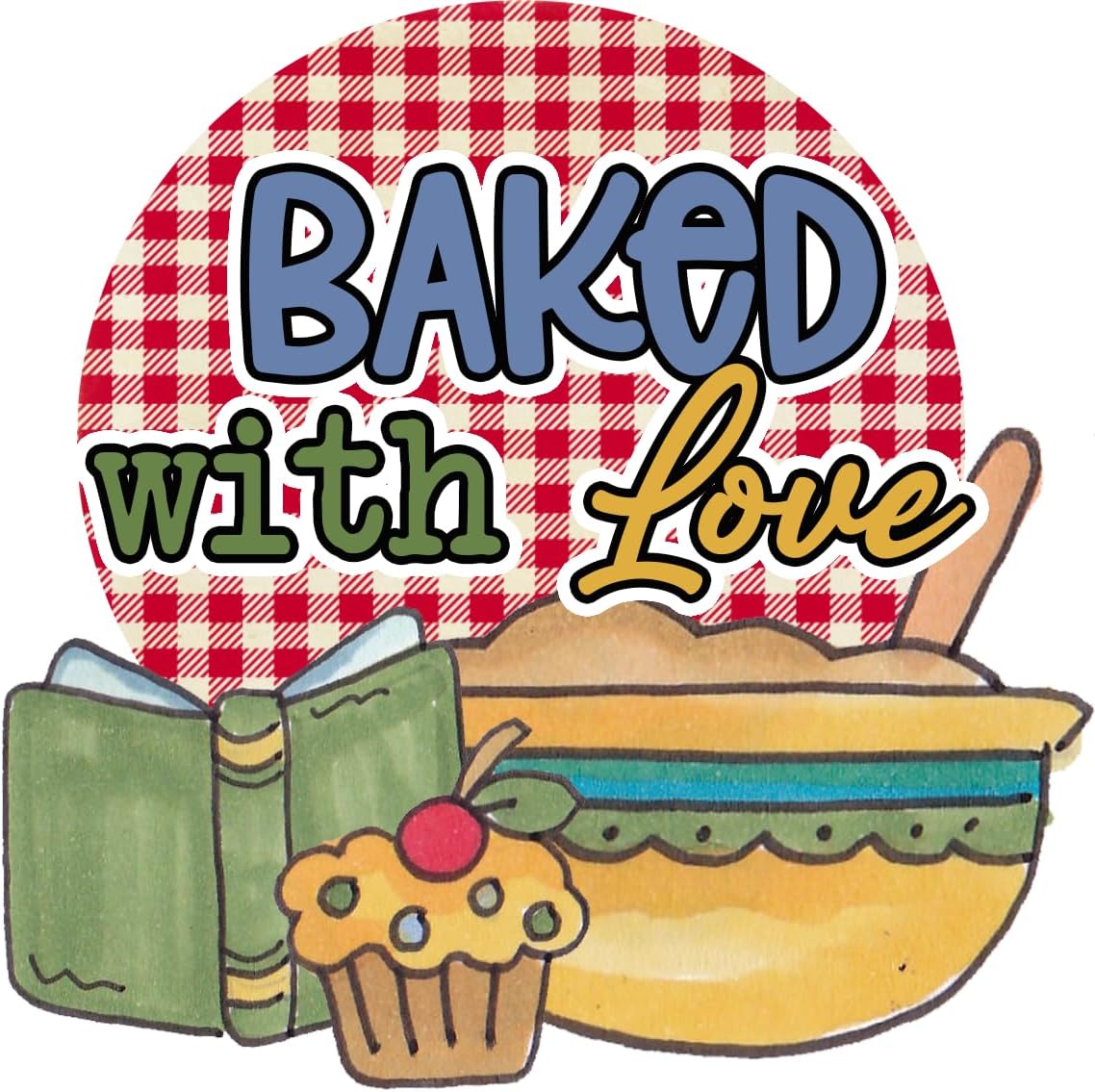 Inspirational Quote Baked with Love Pretty StickerMotivational Sticker Vinyl Decal Motivation Stickers- 5" Vinyl Sticker Waterproof