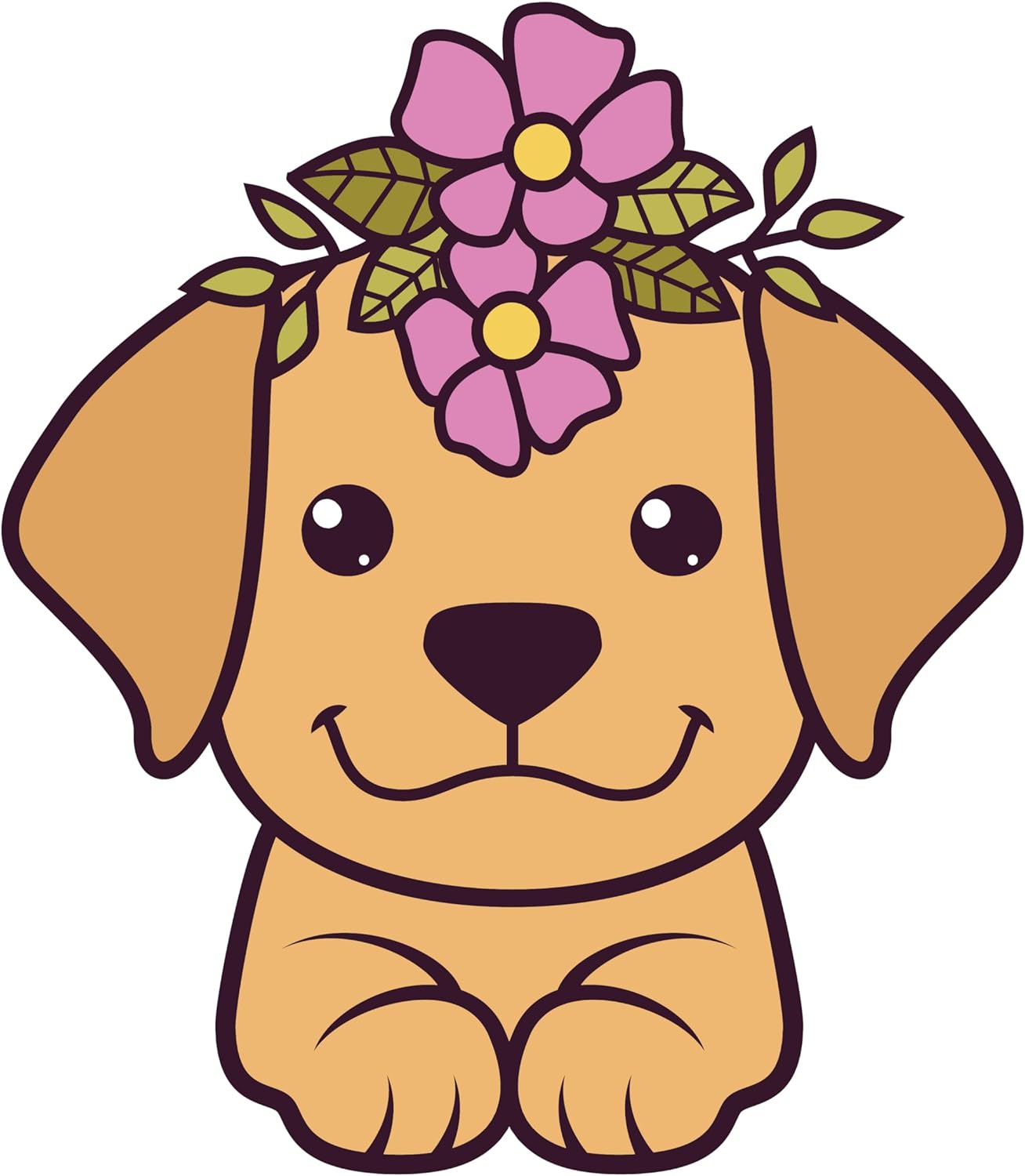 Inspirational Quote "Pretty Puppy Sticker" Motivational Sticker Vinyl Decal Motivation Stickers- 5" Vinyl Sticker Waterproof