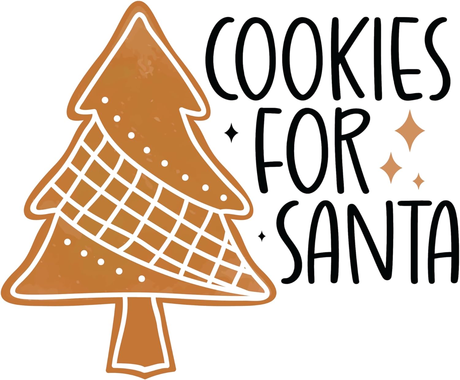 Inspirational Quote Cookies for Santa Sketch Tree Motivational Sticker Vinyl Decal Motivation Stickers- 5" Vinyl Sticker Waterproof
