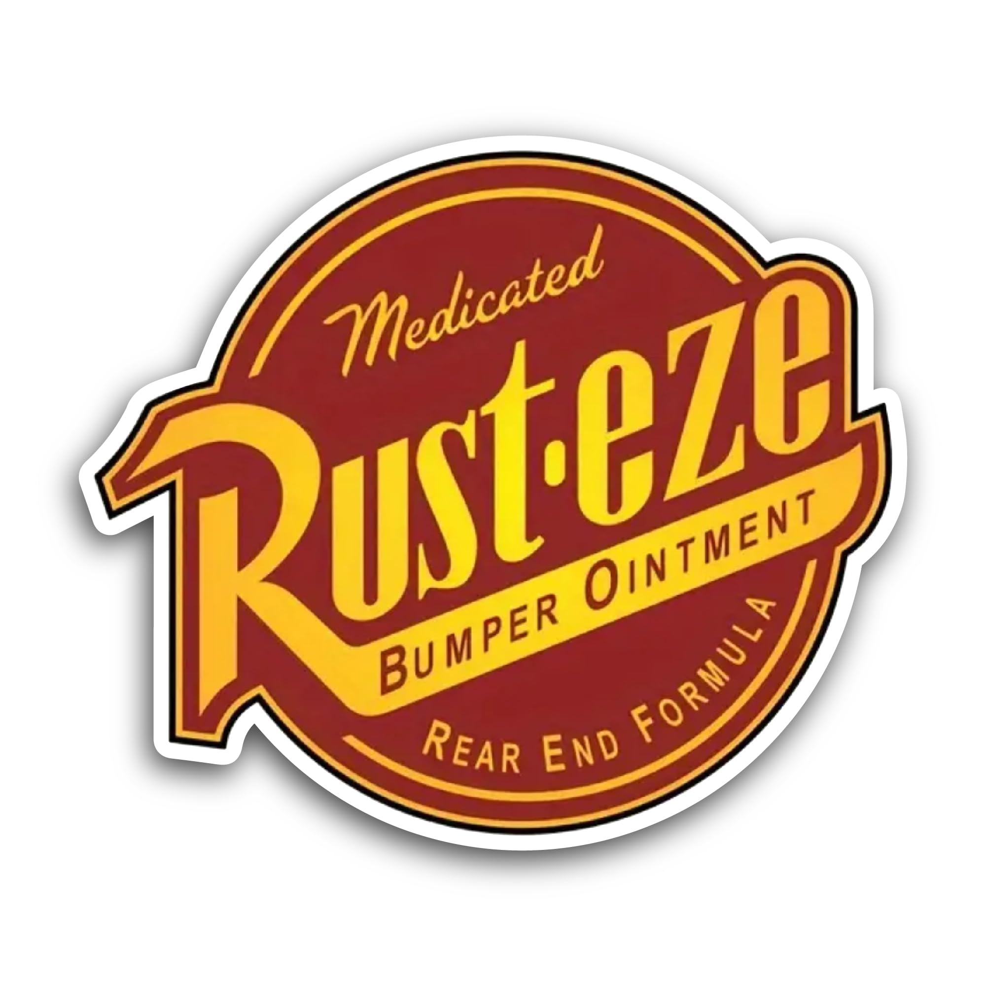 2 (Pieces) 3" and 5" Last Christmas I gave You My Rib Sticker, Waterproof Vinyl Decals for Many Purp