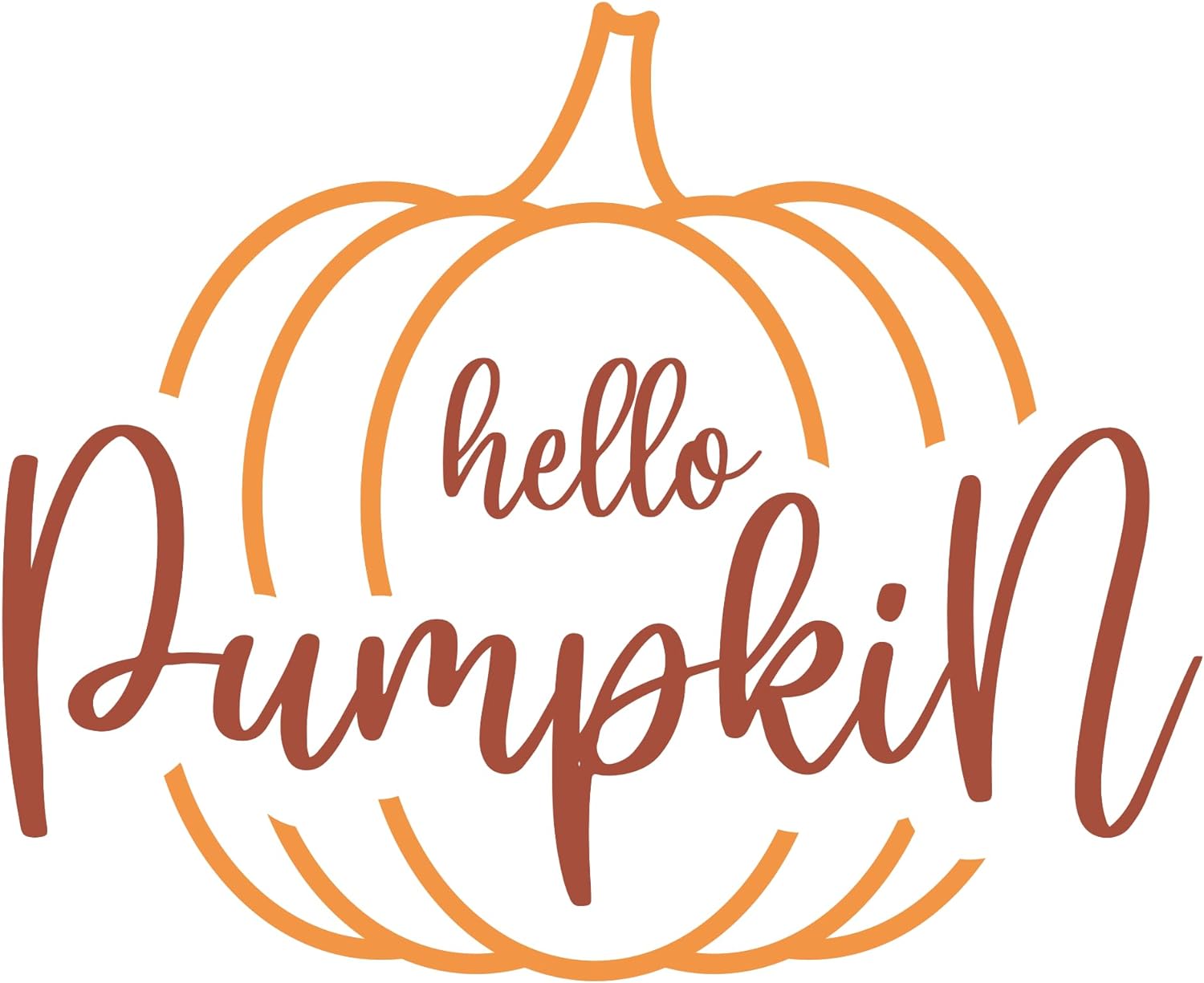 Inspirational Quote Hello Pumpkin Great Gift Motivational Sticker Vinyl Decal Motivation Stickers- 5" Vinyl Sticker Waterproof