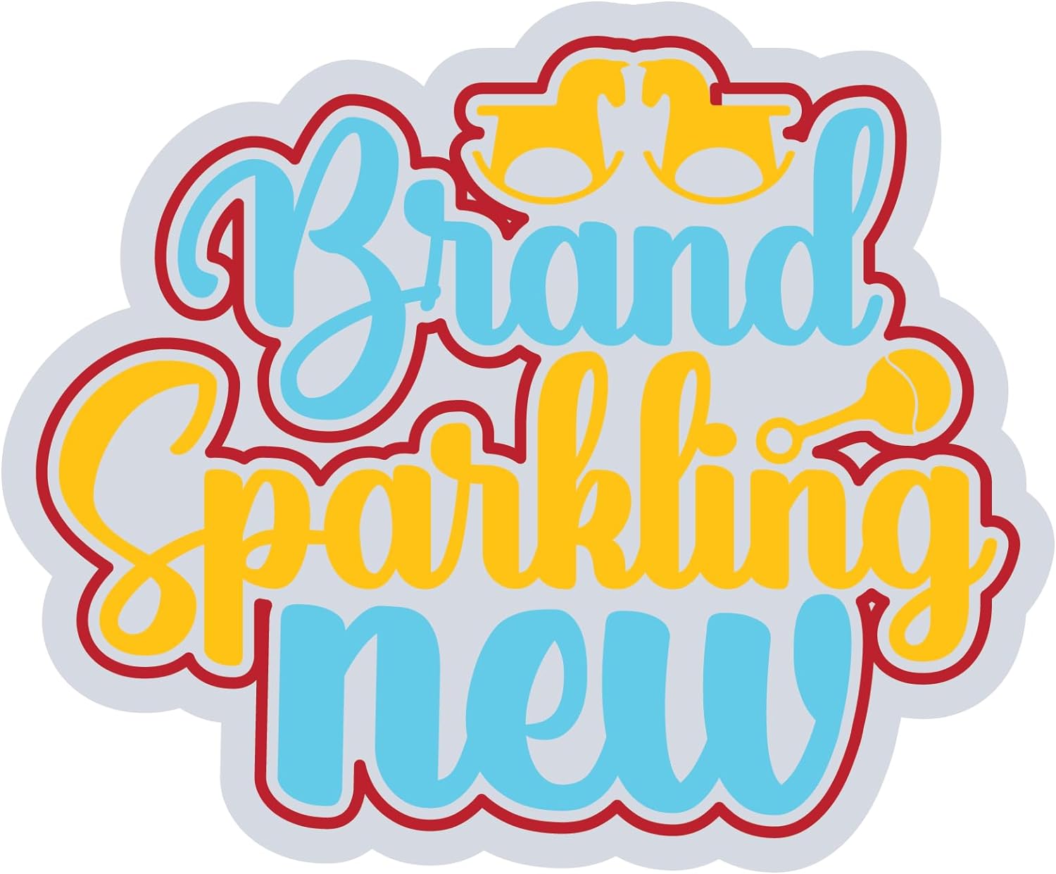 Inspirational Quote Brand Sparkling New Motivational Sticker Vinyl Decal Motivation Stickers- 5" Vinyl Sticker Waterproof