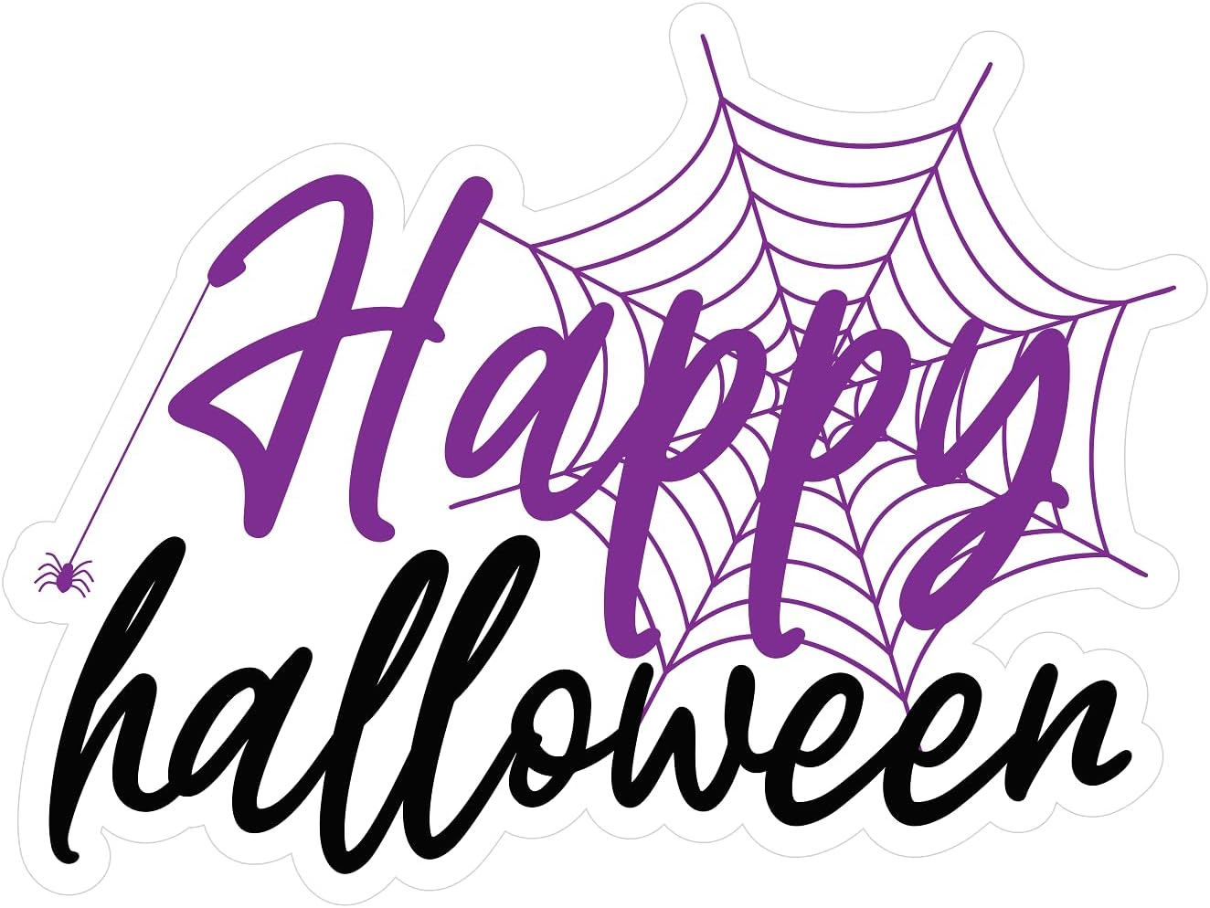 Inspirational Quote Happy Halloween Motivational Sticker Vinyl Decal Motivation Stickers- 5" Vinyl Sticker Waterproof