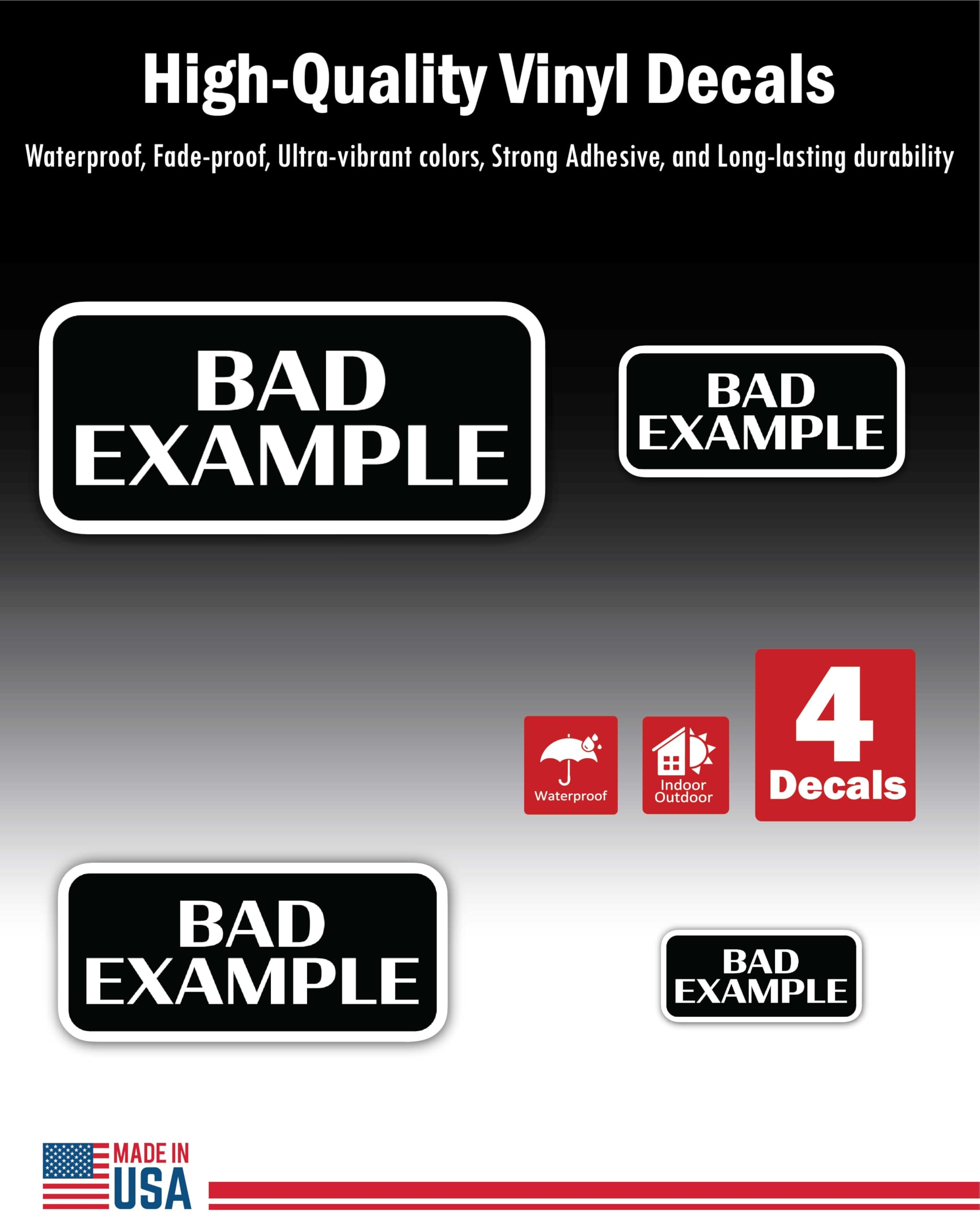 2 (Pieces) 3" and 5" Stickers n Decals Stop Petting My Peeves - Motivational Sticker Vinyl Decal Mot