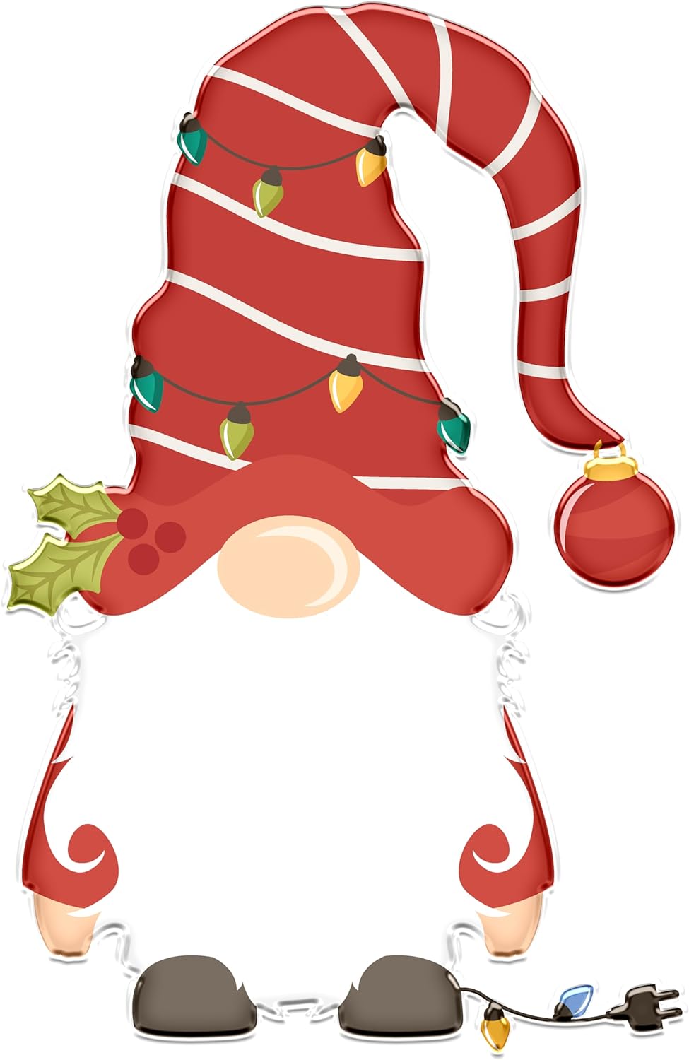 Inspirational Quote Santa Hat with Beautiful Light Motivational Sticker Vinyl Decal Motivation Stickers- 5" Vinyl Sticker Waterproof