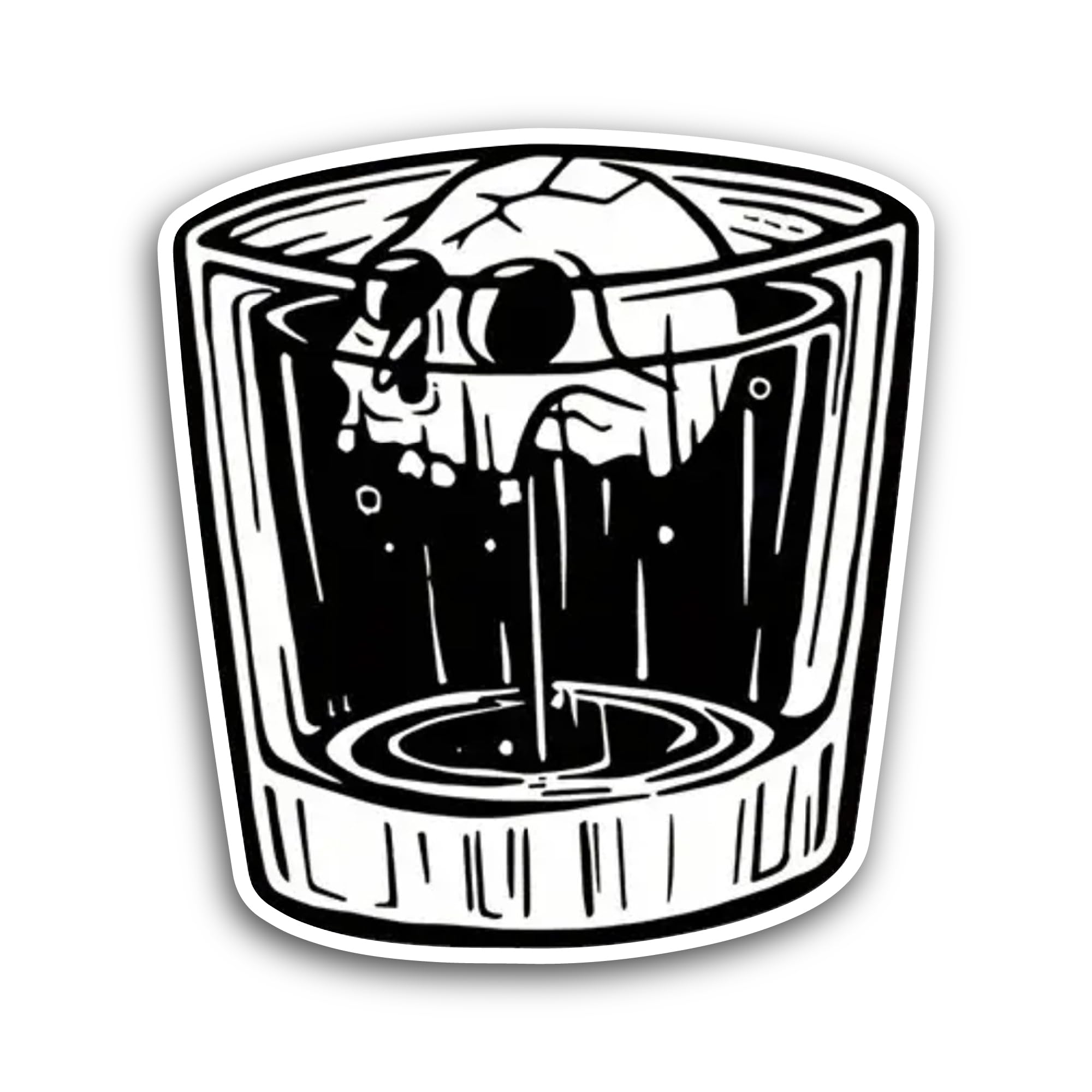 2 (Pieces) 3" and 5" Icebound Guardian Sticker, Waterproof Vinyl Decals for Many Purpose Like Cars,
