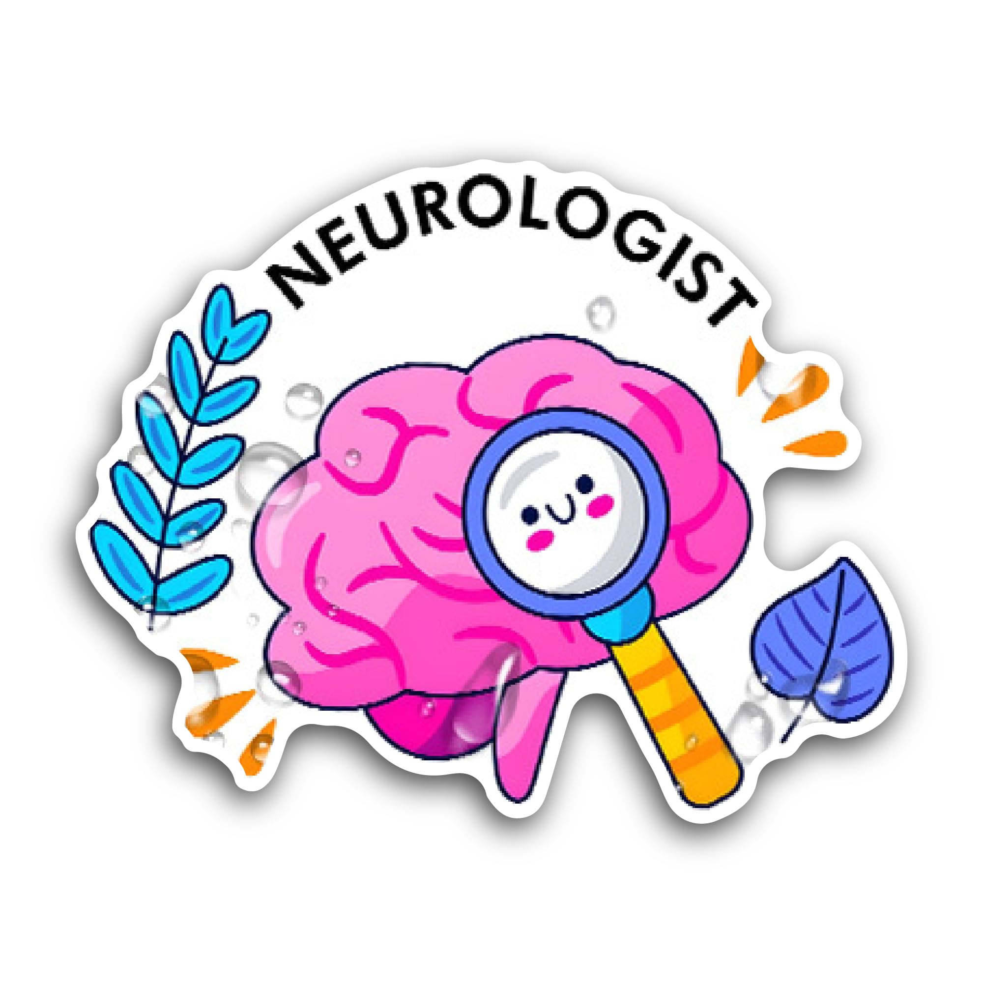 2 (Pieces) 3" and 5" Pop-Art Pain Sticker, Waterproof Vinyl Decals for Many Purpose Like Cars, Truck