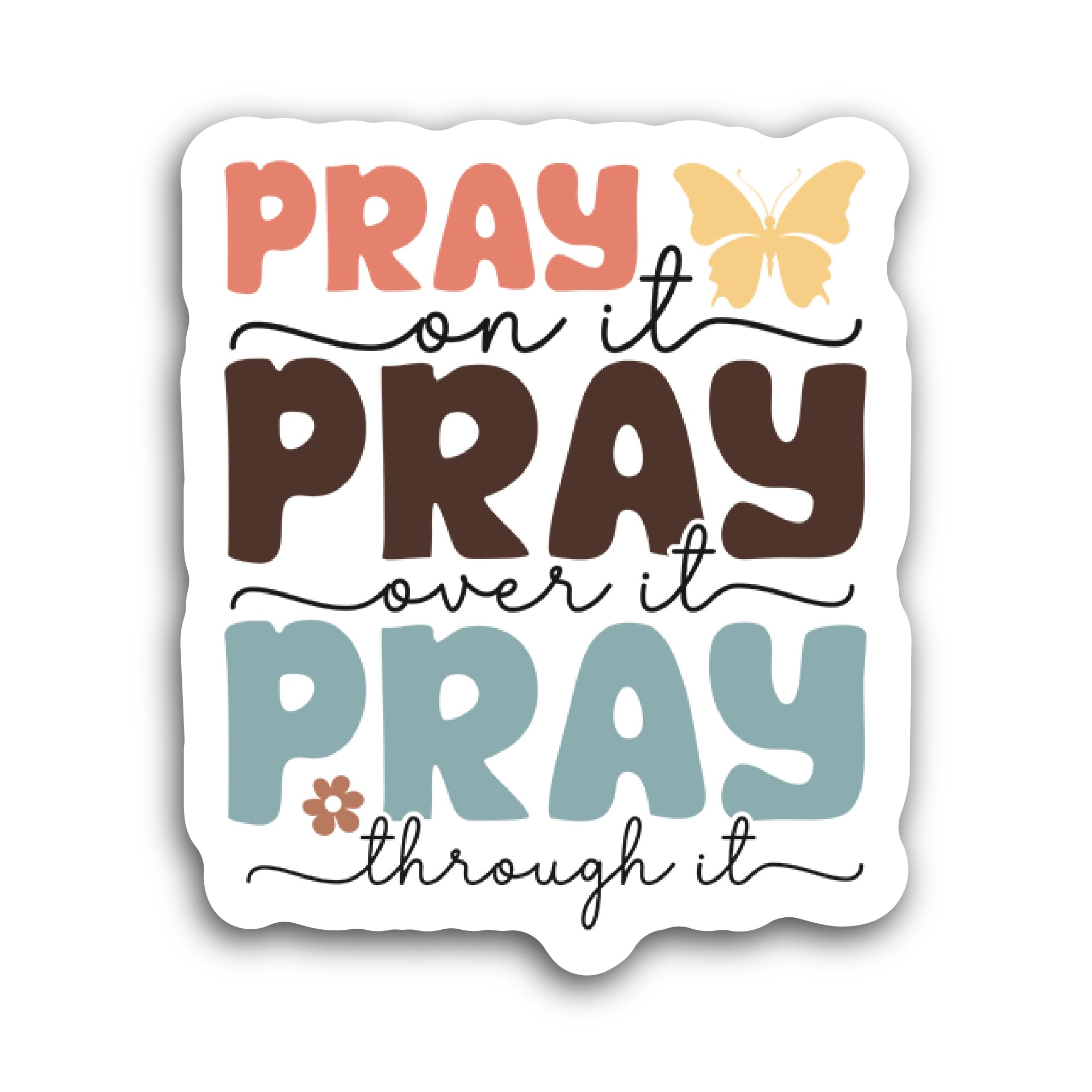 2 (Pieces) 3" and 5" USAF Text Sticker, Waterproof Vinyl Decals for Many Purpose Like Cars, Trucks,