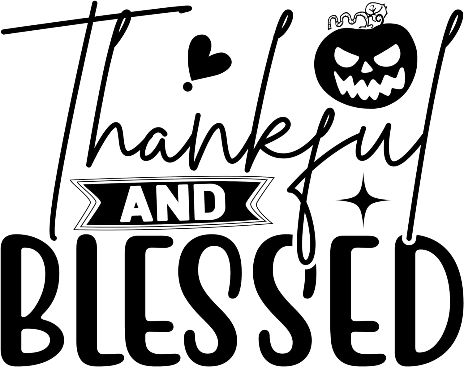Inspirational Quote Thankful And Blessed Great Gift Motivational Sticker Vinyl Decal Motivation Stickers- 5" Vinyl Sticker Waterproof