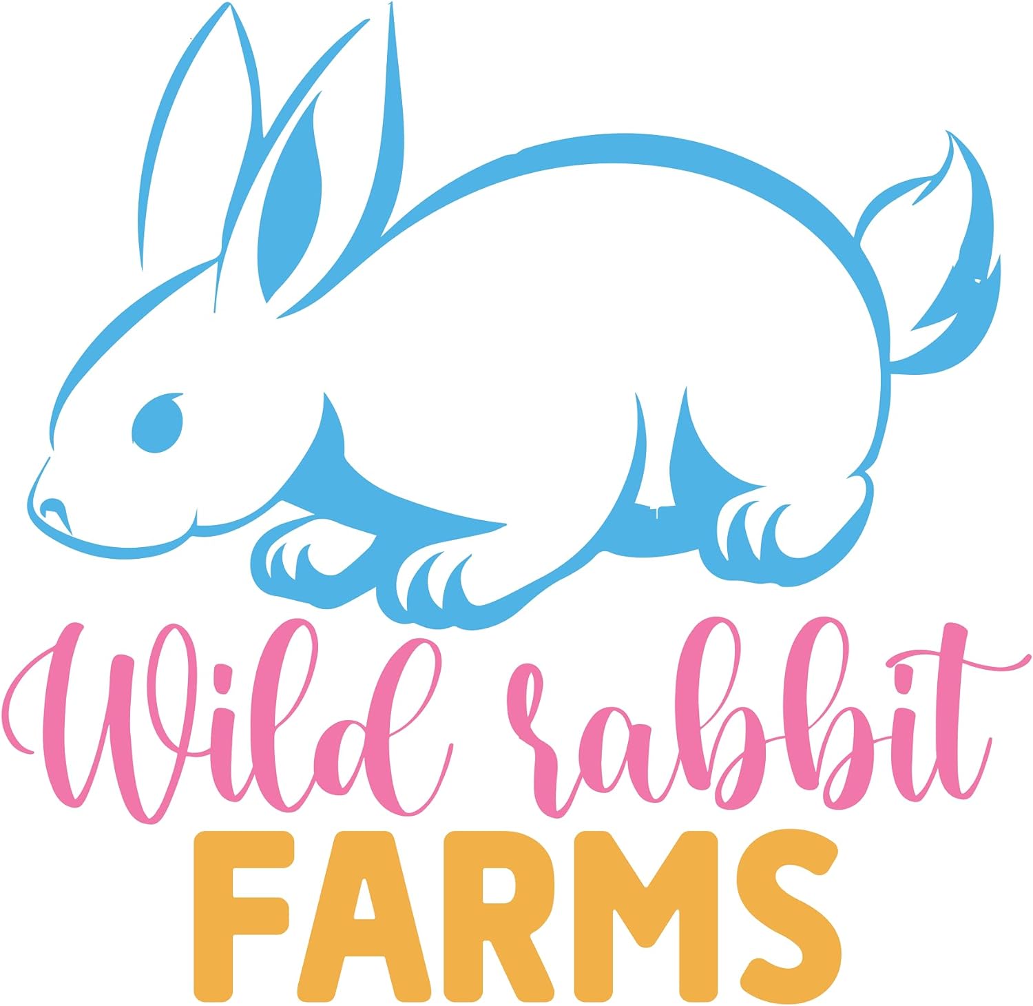 Inspirational Quote "Wild Rabbit Farms" Motivational Sticker Vinyl Decal Motivation Stickers- 5" Vinyl Sticker Waterproof