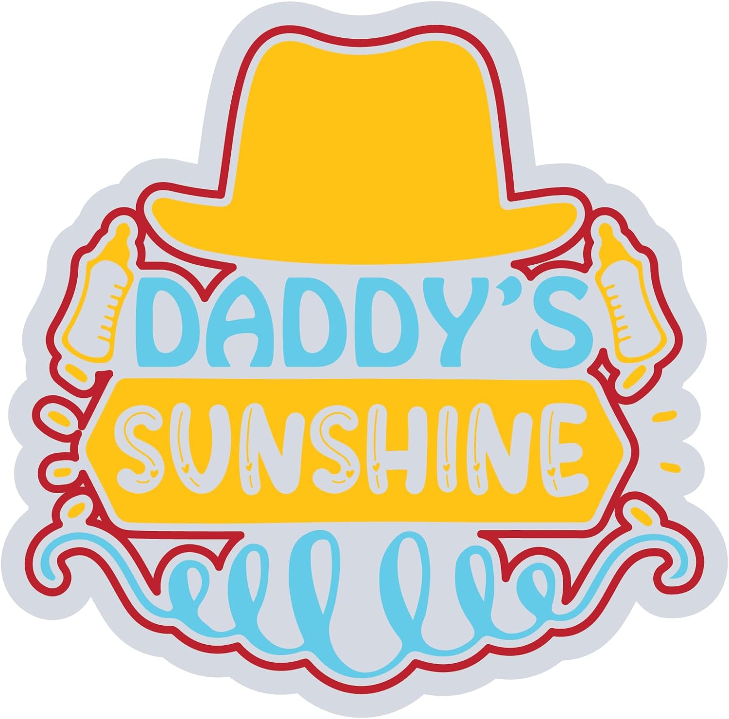 Inspirational Quote Daddy's Sunshine Motivational Sticker Vinyl Decal Motivation Stickers- 5" Vinyl Sticker Waterproof