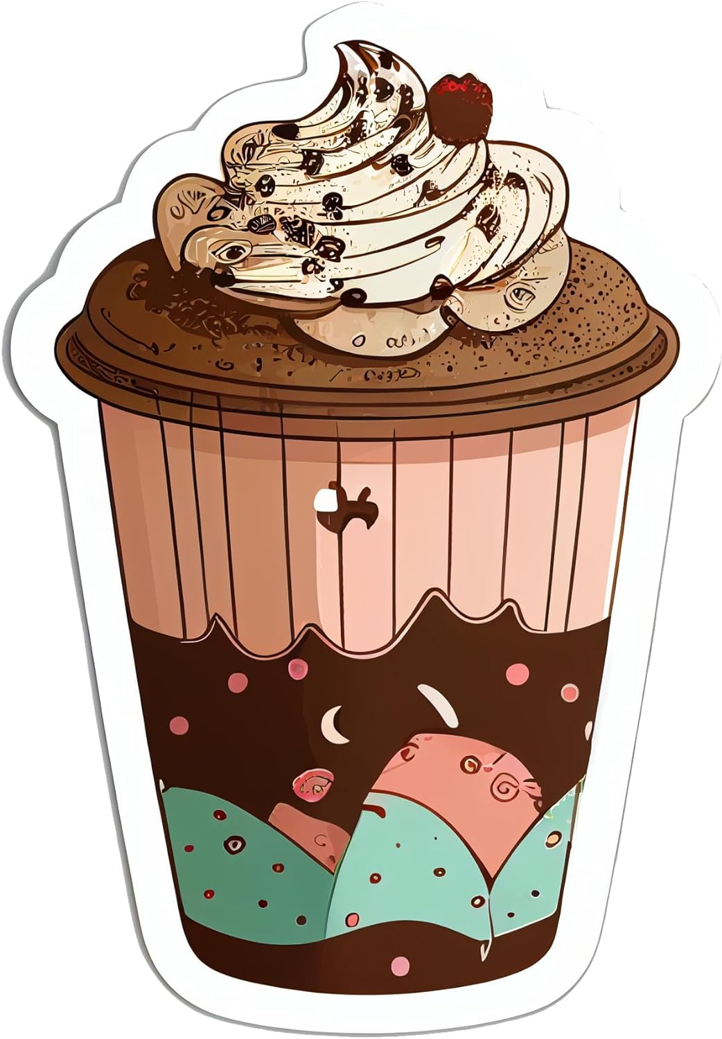 Inspirational Quote "Hot IceCram Cup" Motivational Sticker Vinyl Decal Motivation Stickers- 5" Vinyl Sticker Waterproof