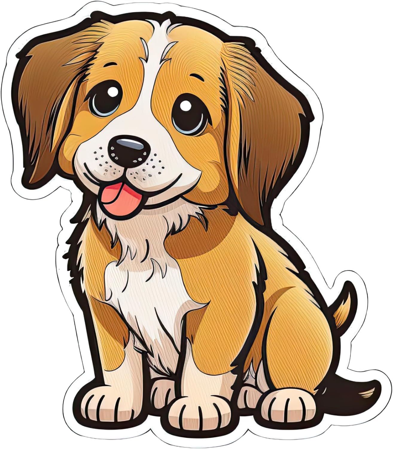 Inspirational Quote "Cute Puppy Sticker" Motivational Sticker Vinyl Decal Motivation Stickers- 5" Vinyl Sticker Waterproof