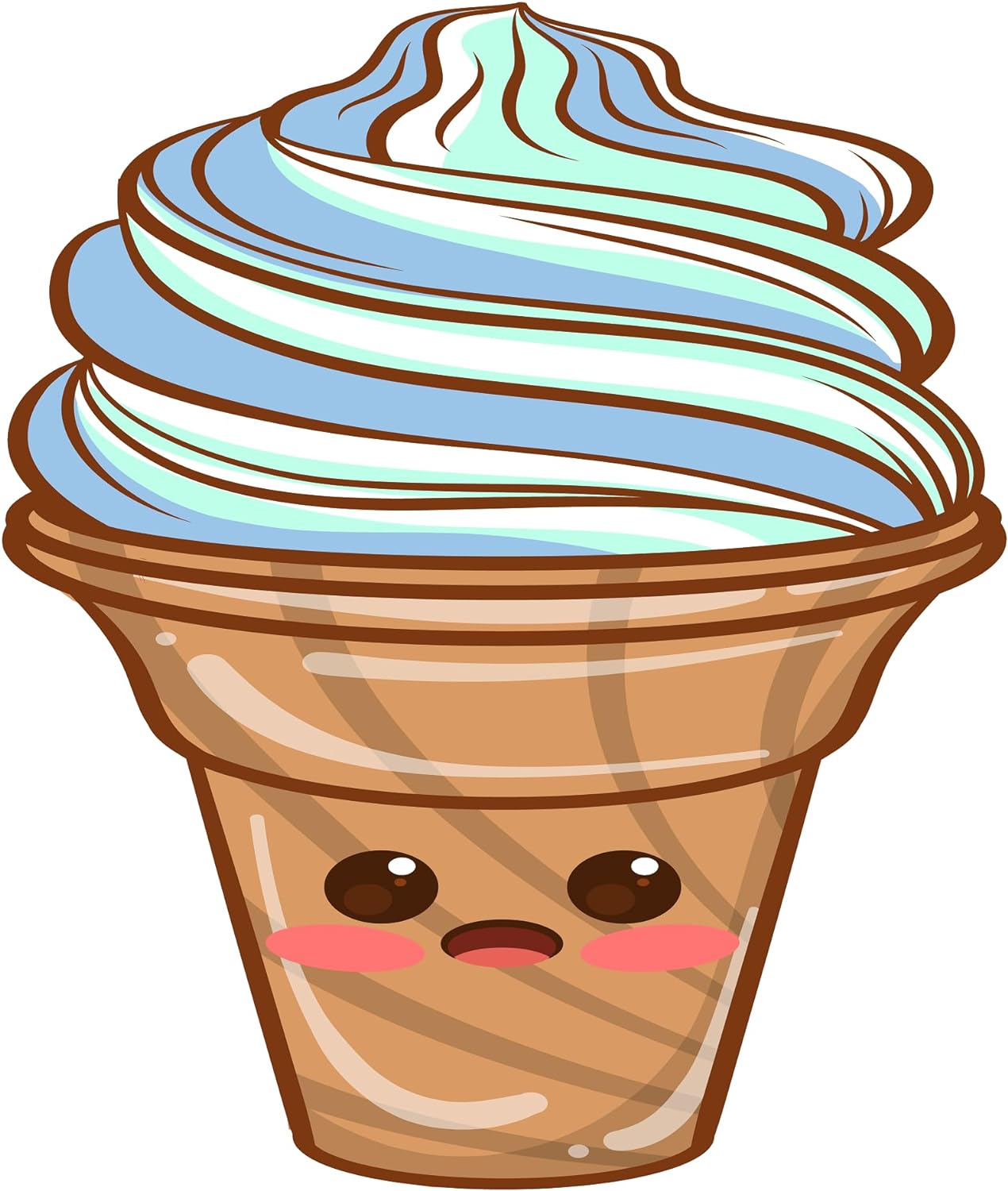 Inspirational Quote Cute Icecream Sticker Motivational Sticker Vinyl Decal Motivation Stickers- 5" Vinyl Sticker Waterproof