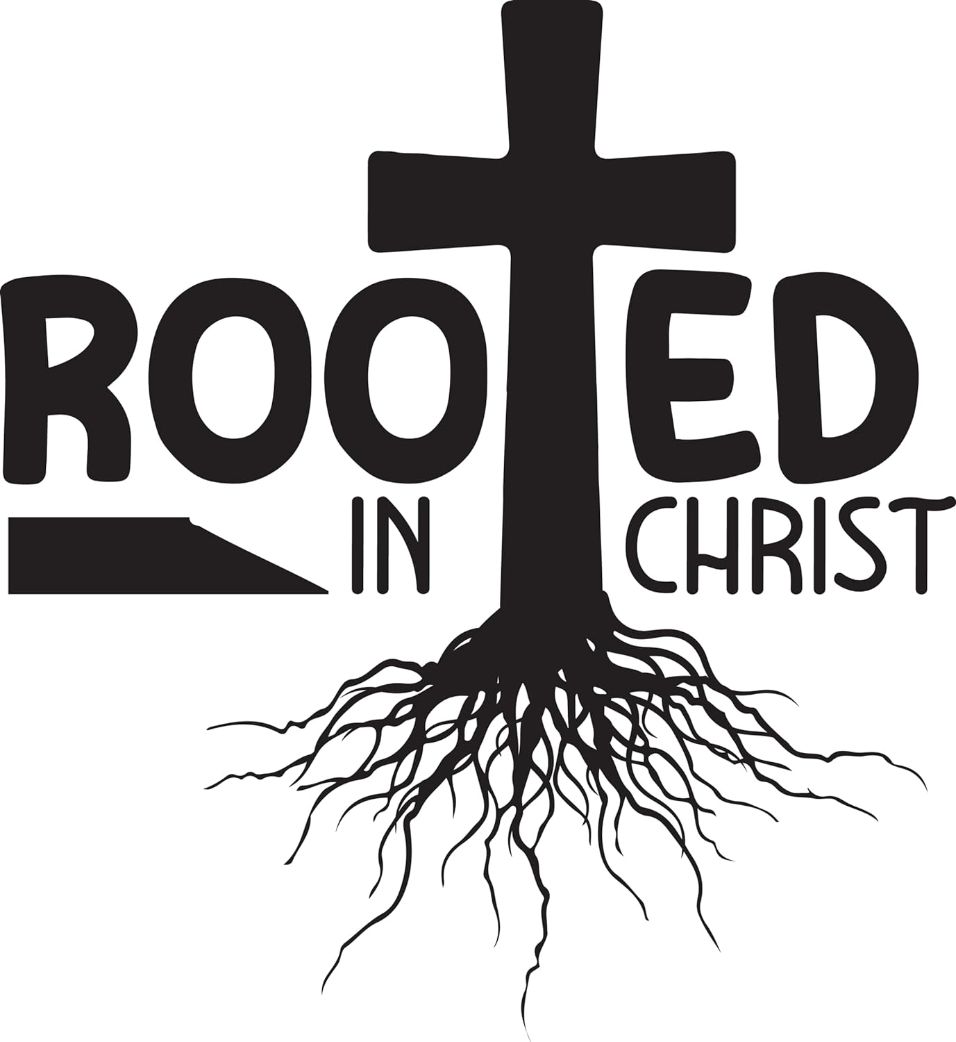 Inspirational Quote "Rooted in Christ, Great Gift Sticker" Motivational Sticker Vinyl Decal Motivation Stickers- 5" Vinyl Sticker Waterproof