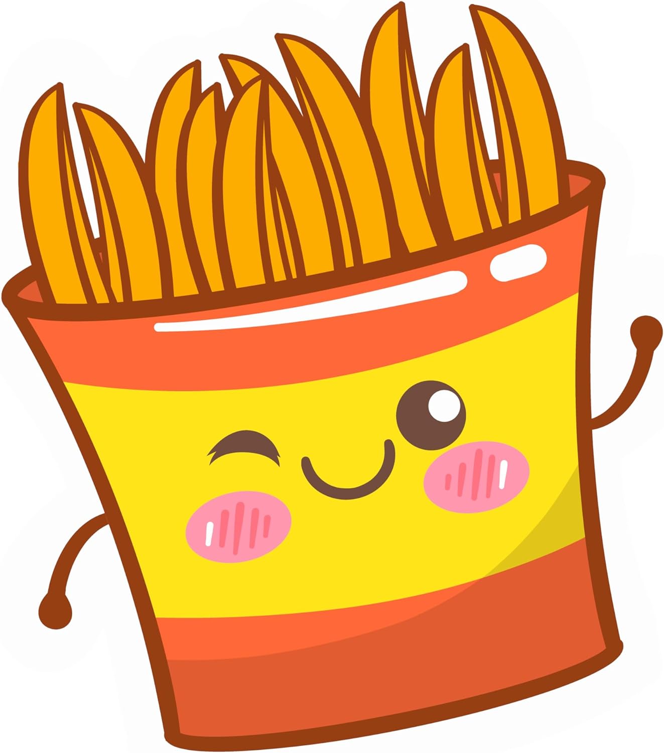 Inspirational Quote Fries Box Motivational Sticker Vinyl Decal Motivation Stickers- 5" Vinyl Sticker Waterproof