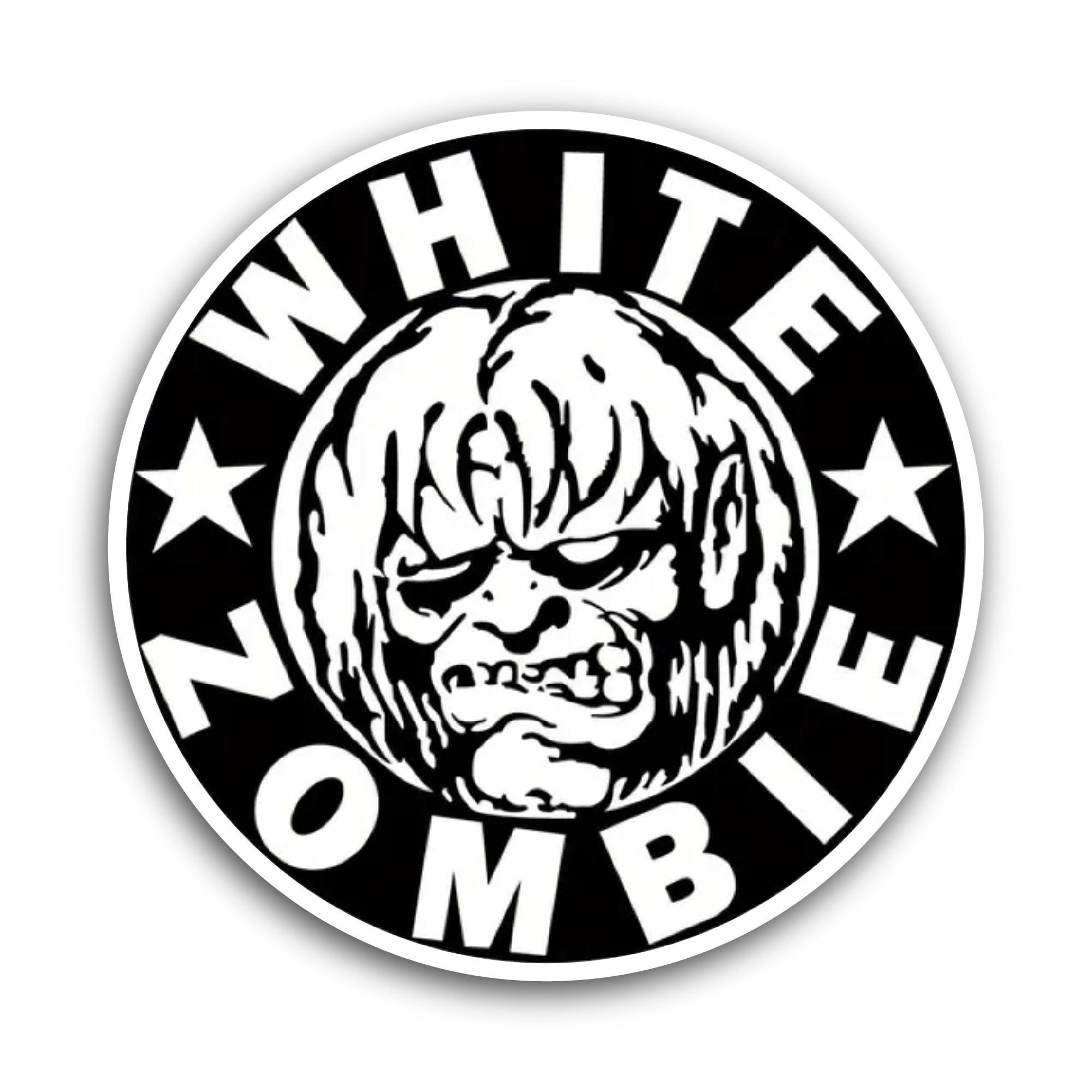 2 (Pieces) 3" and 5" Trumpet Flame Sticker, Waterproof Vinyl Decals for Many Purpose Like Cars, Truc
