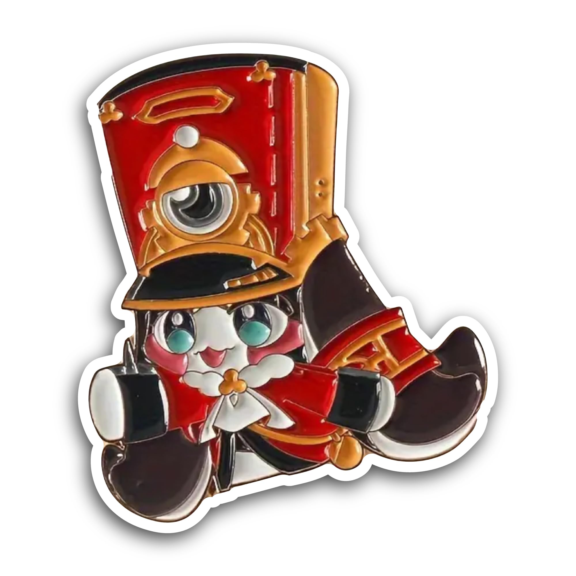 2 (Pieces) 3" and 5" Cute Cartoon Character Sticker, Waterproof Vinyl Decals for Many Purpose Like C
