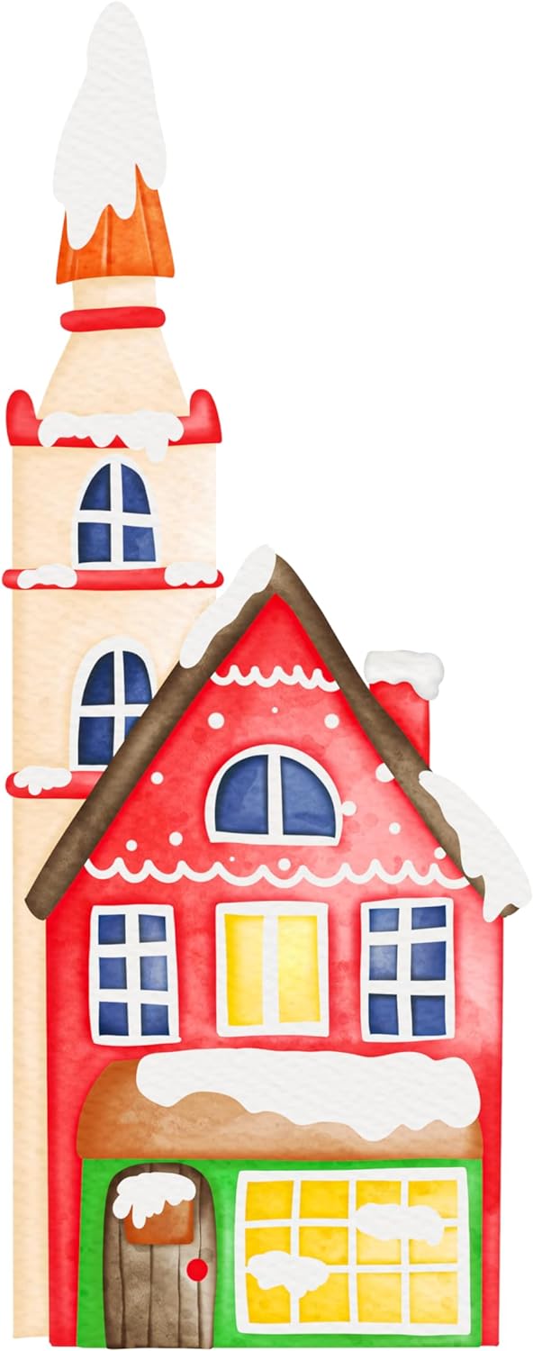Inspirational Quote Christmas Village Set with Home Beautiful Gift Motivational Sticker Vinyl Decal Motivation Stickers- 5" Vinyl Sticker Waterproof