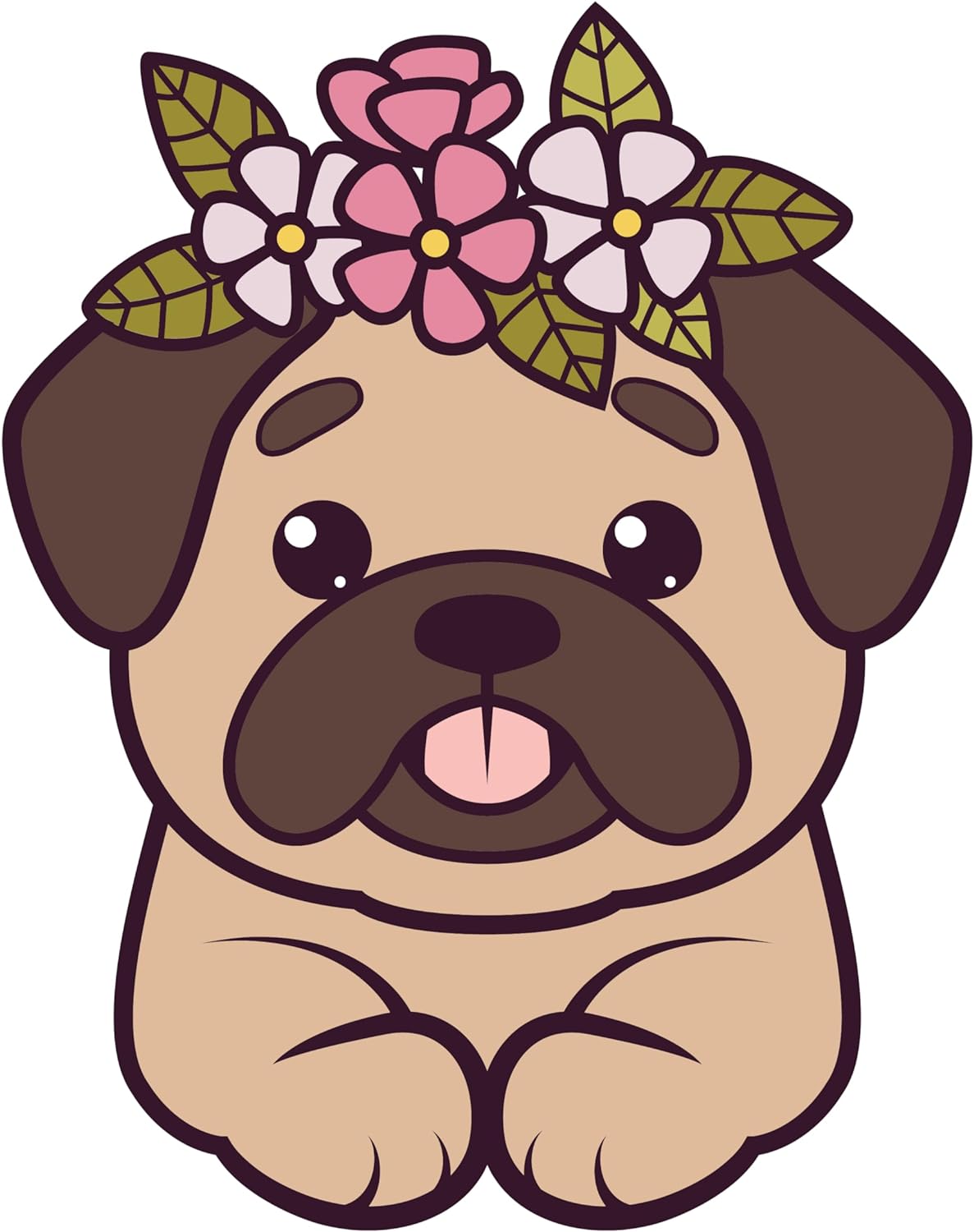 Inspirational Quote "Beautiful Dog" Motivational Sticker Vinyl Decal Motivation Stickers- 5" Vinyl Sticker Waterproof