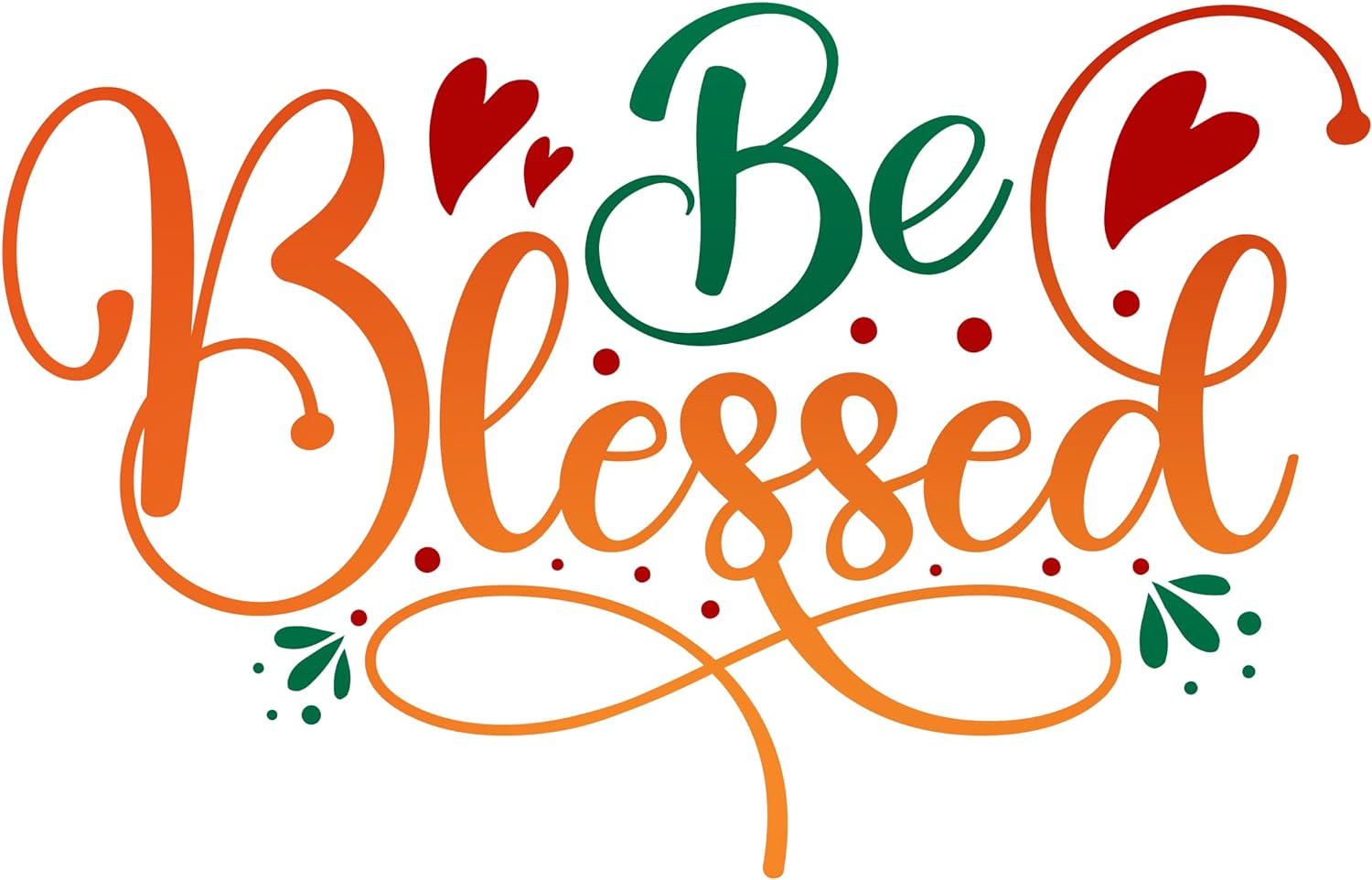 Inspirational Quote Be Blessed Motivational Sticker Vinyl Decal Motivation Stickers- 5" Vinyl Sticker Waterproof