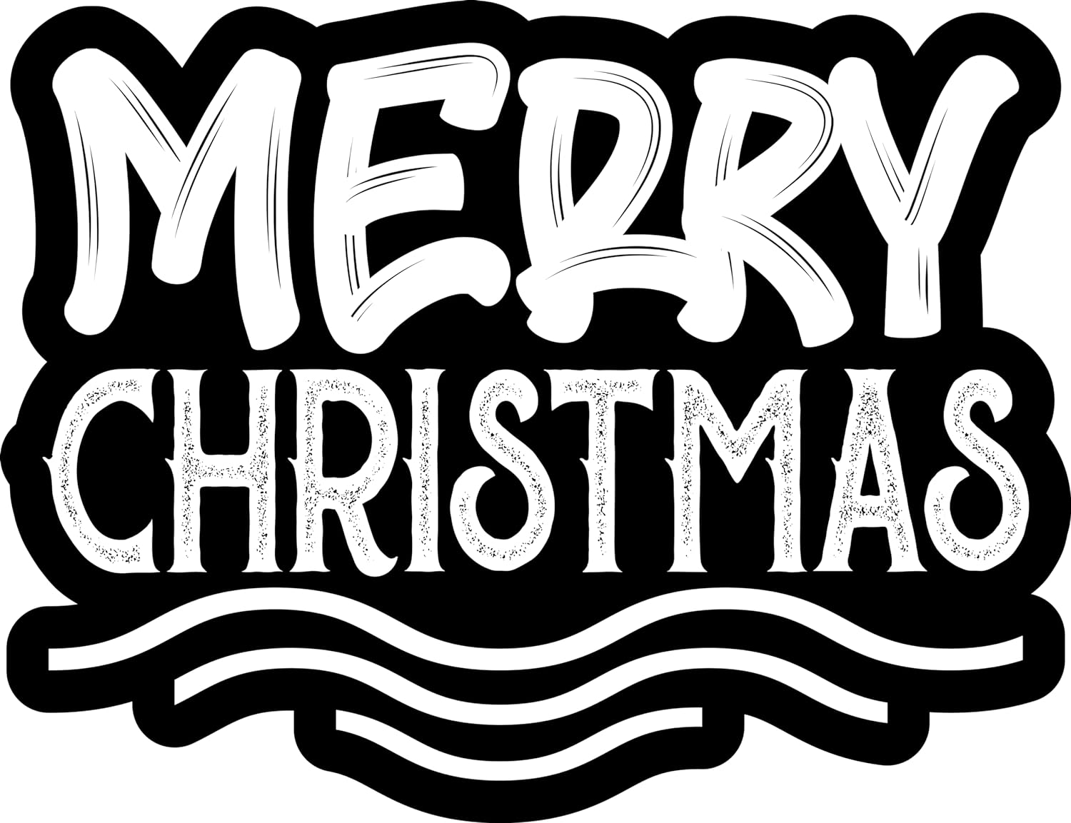 Inspirational Quote Merry Christmas Y'all - Motivational Sticker Vinyl Decal Motivation Stickers- 5" Vinyl Sticker Waterproof