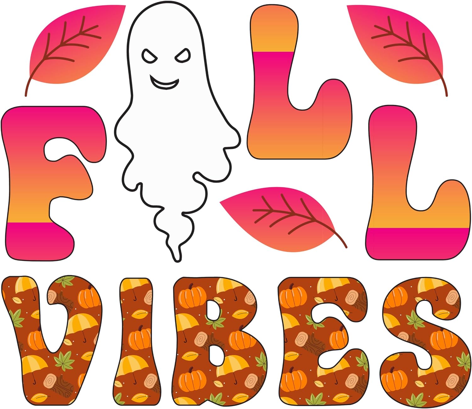 Inspirational Quote Fall Vibes Spooky Motivational Sticker Vinyl Decal Motivation Stickers- 5" Vinyl Sticker Waterproof