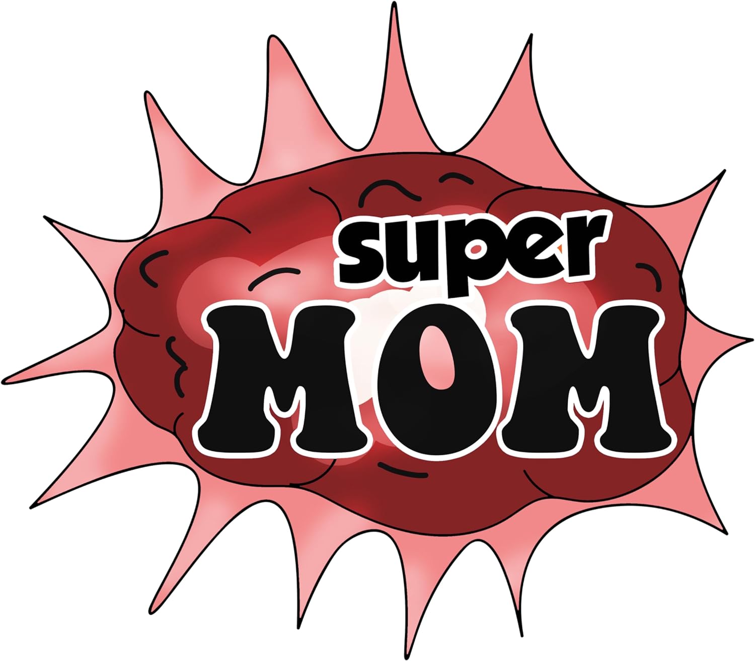 Inspirational Quote "Super Mom," Motivational Sticker Vinyl Decal Motivation Stickers- 5" Vinyl Sticker Waterproof