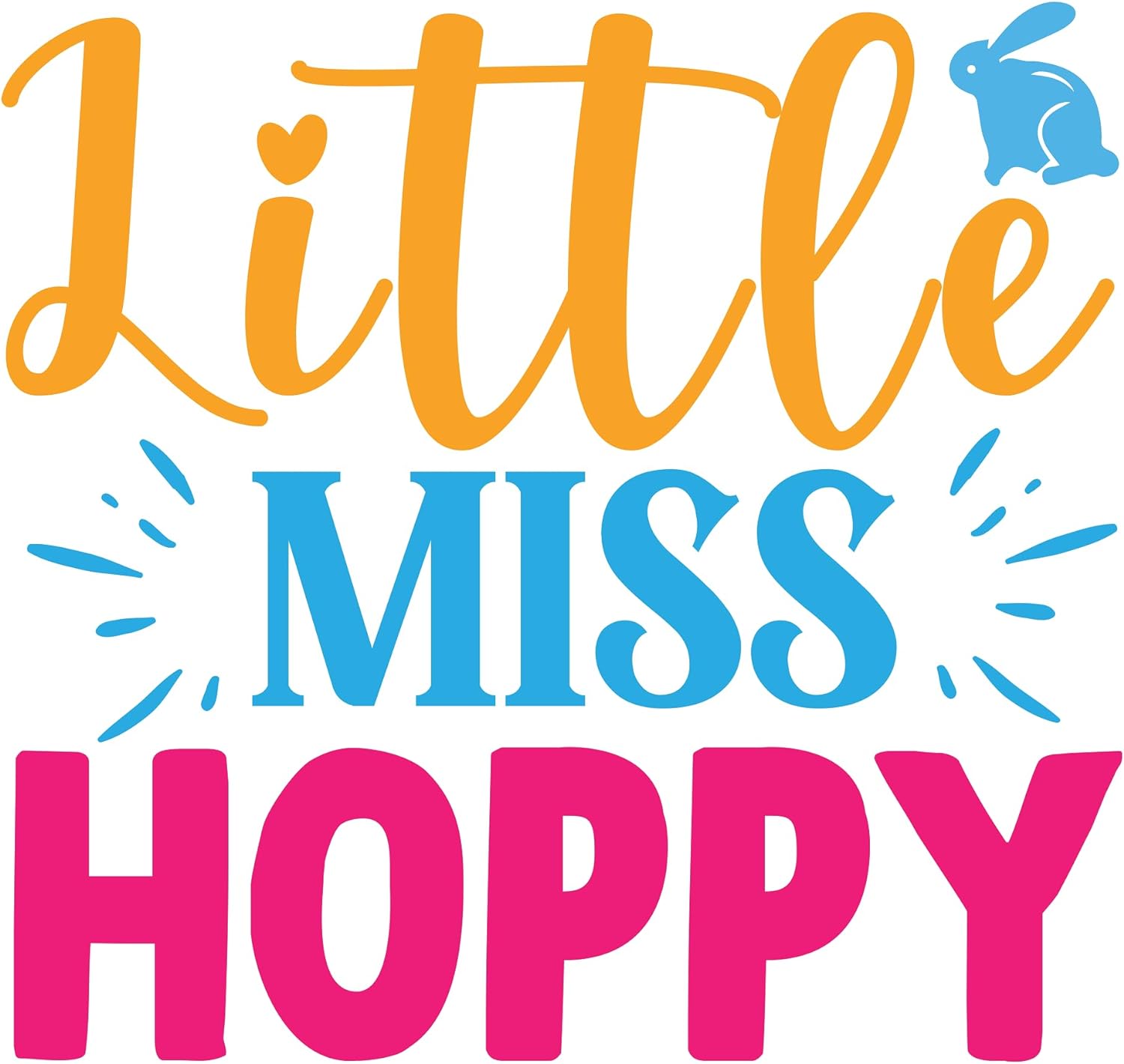 Inspirational Quote "Little Miss Hoppy" Motivational Sticker Vinyl Decal Motivation Stickers- 5" Vinyl Sticker Waterproof