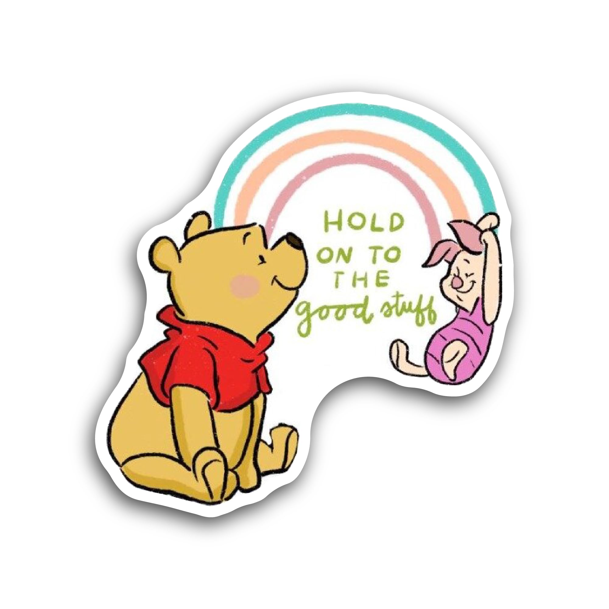 2 (Pieces) 3" and 5" Hold On The Good Text Sticker, Waterproof Vinyl Decals for Many Purpose Like Ca