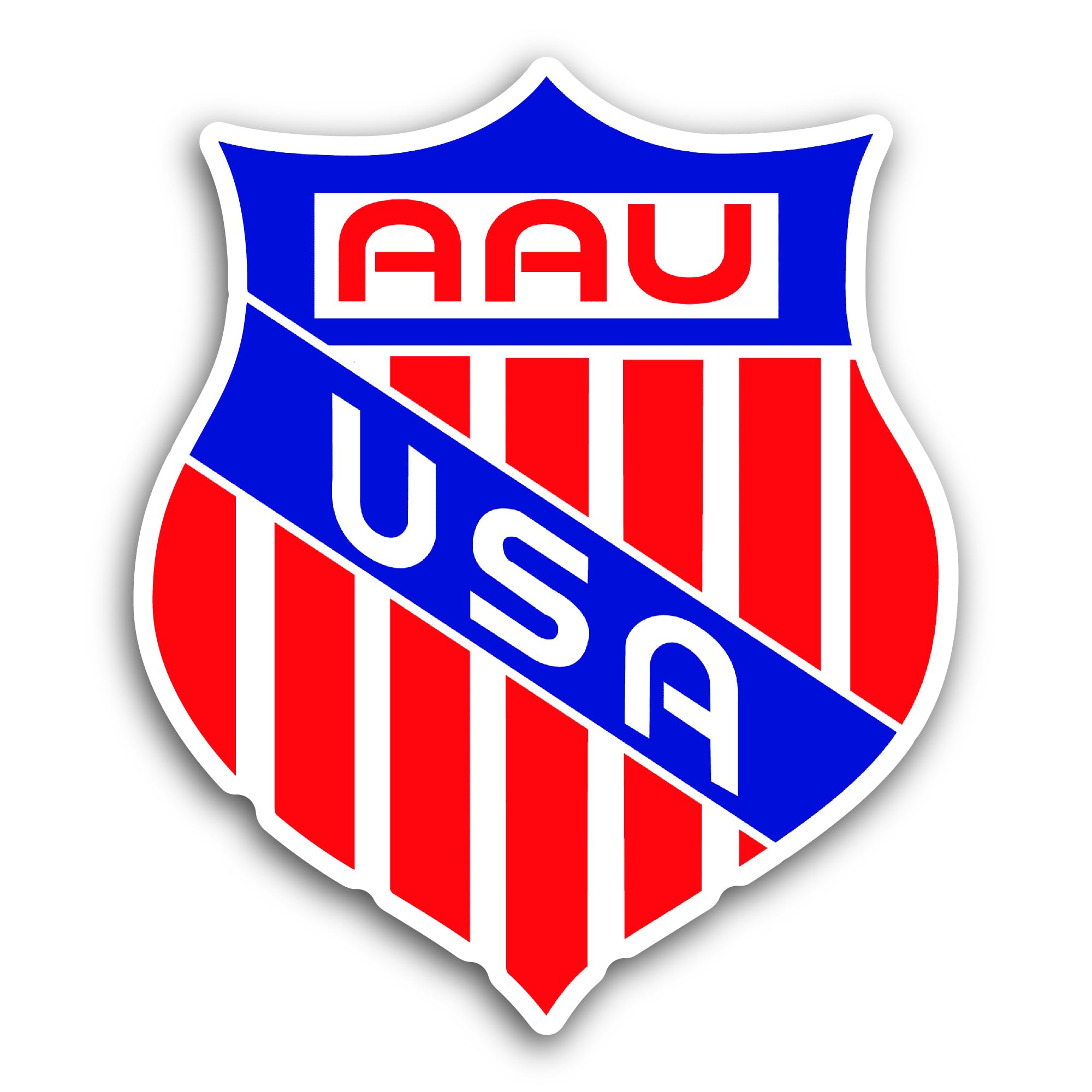 2 (Pieces) 3" and 5" AAU USA Sticker, Waterproof Vinyl Decals for Many Purpose Like Cars, Trucks, La