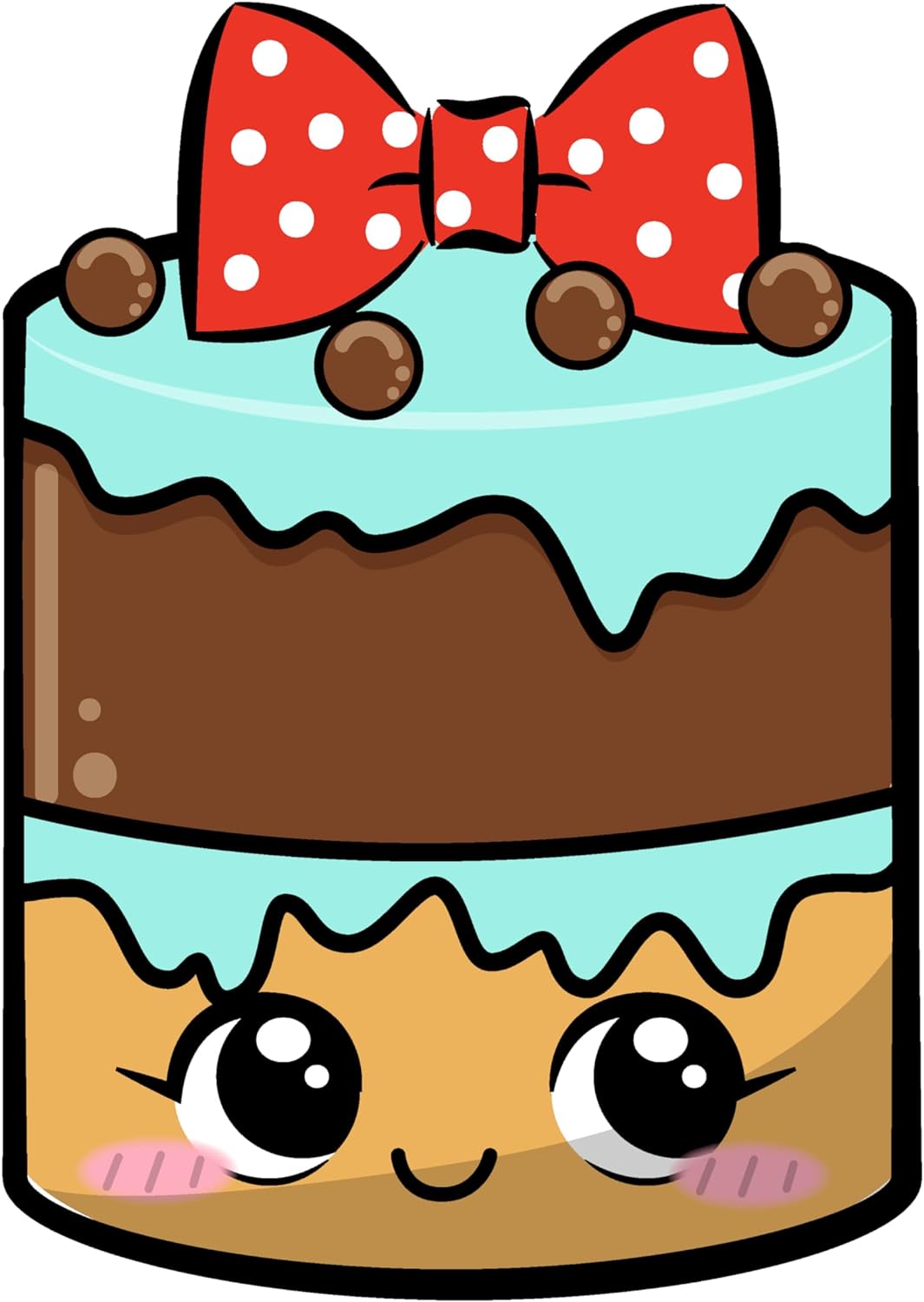 Inspirational Quote Cute Birthday Cake Vector Motivational Sticker Vinyl Decal Motivation Stickers- 5" Vinyl Sticker Waterproof