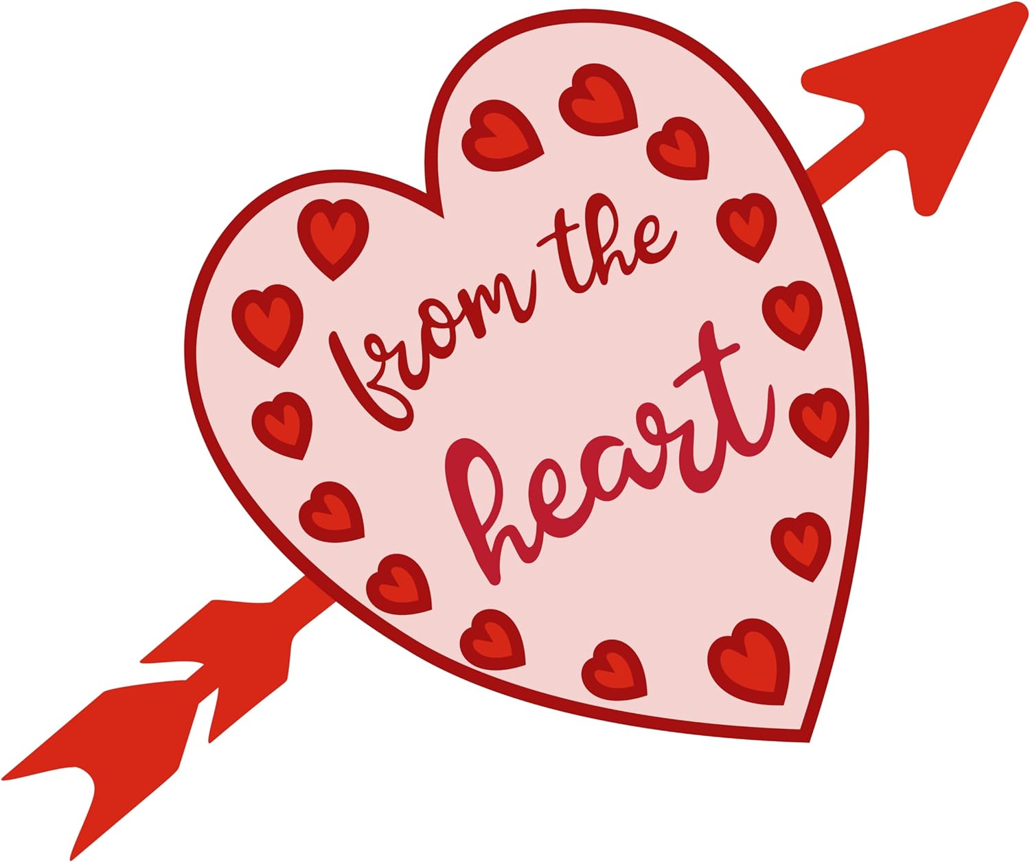 Inspirational Quote from The Heart Motivational Sticker Vinyl Decal Motivation Stickers- 5" Vinyl Sticker Waterproof