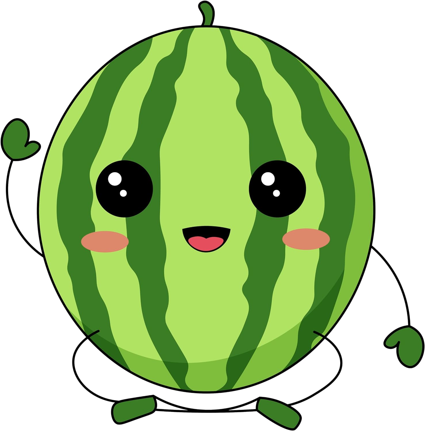 Inspirational Quote Watermelon Hello Style Motivational Sticker Vinyl Decal Motivation Stickers- 5" Vinyl Sticker Waterproof