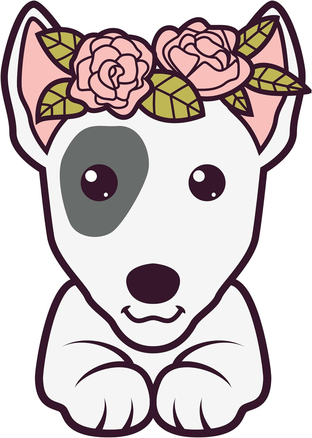 Inspirational Quote "White Dog Eye Style" Motivational Sticker Vinyl Decal Motivation Stickers- 5" Vinyl Sticker Waterproof