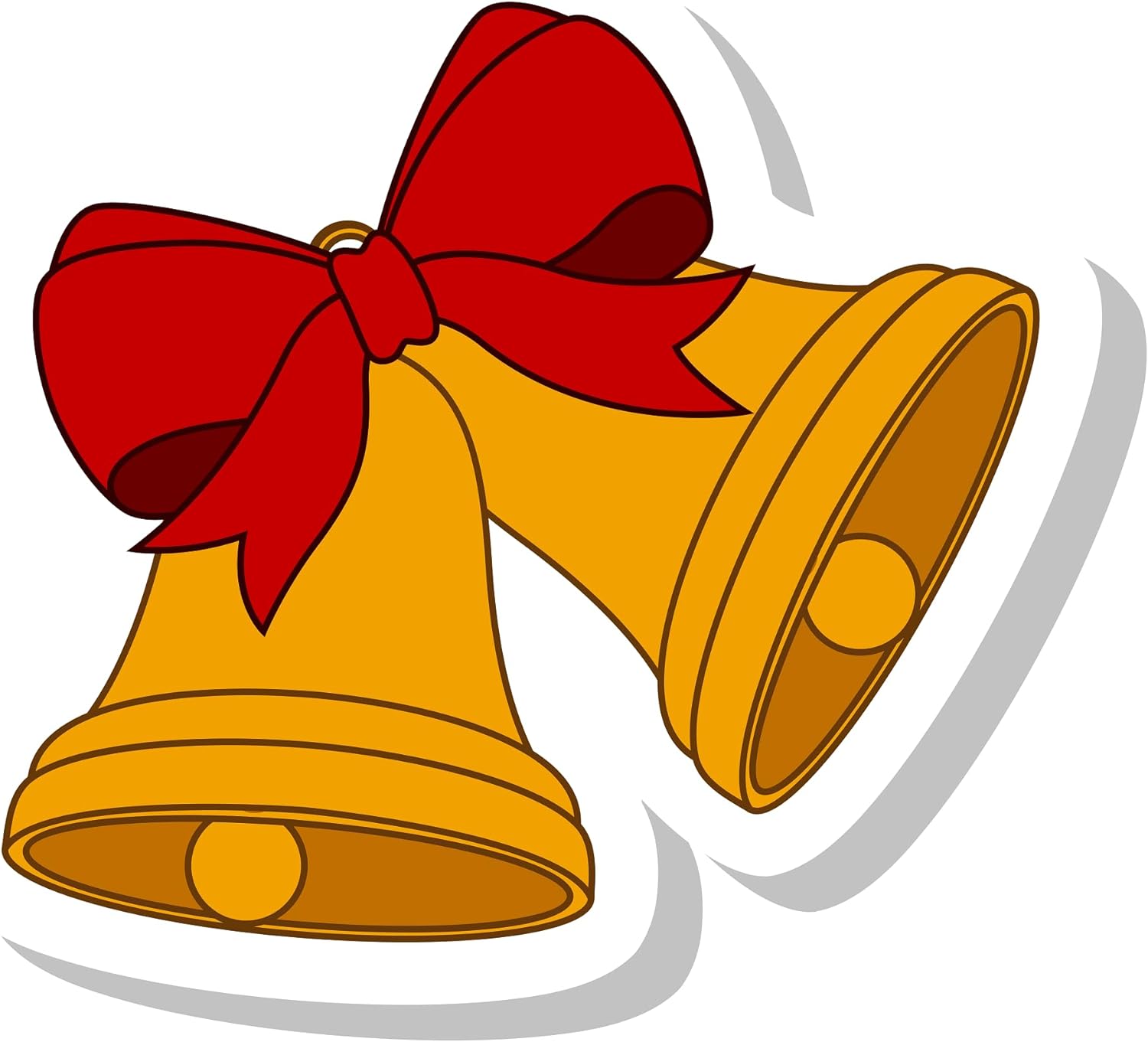 Inspirational Quote Christmas Bell with Ribbon Isolated Motivational Sticker Vinyl Decal Motivation Stickers- 5" Vinyl Sticker Waterproof