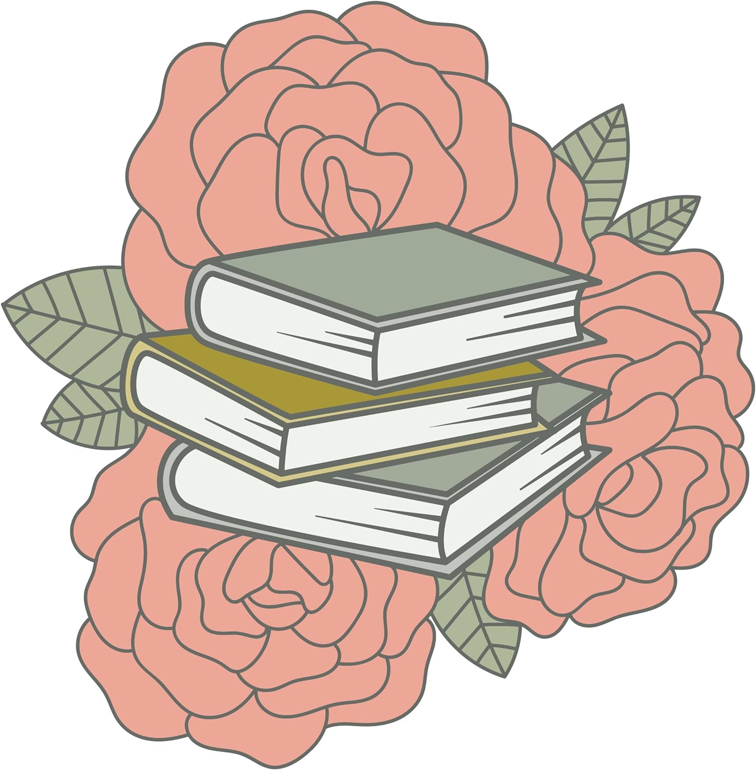 Inspirational Quote Book In Flower Motivational Sticker Vinyl Decal Motivation Stickers- 5" Vinyl Sticker Waterproof