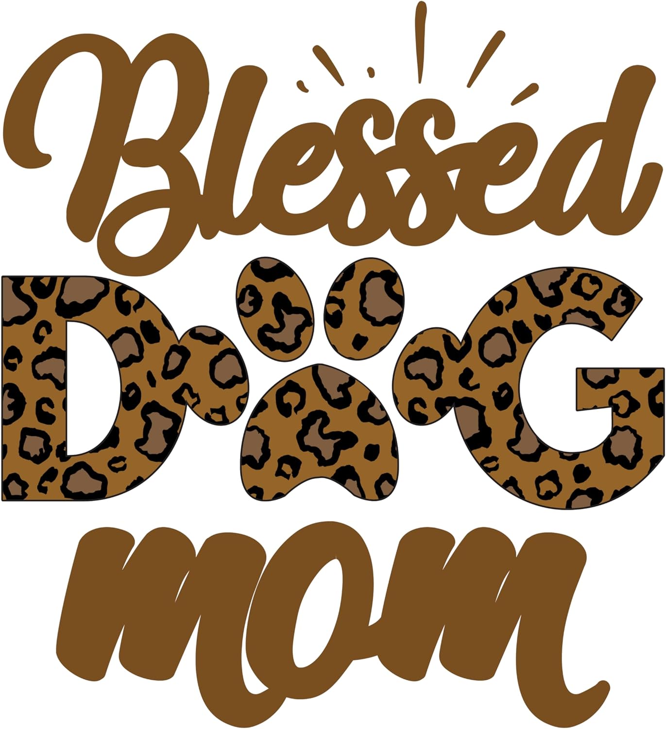 Inspirational Quote "Blessed Dog Mom" Motivational Sticker Vinyl Decal Motivation Stickers- 5" Vinyl Sticker Waterproof