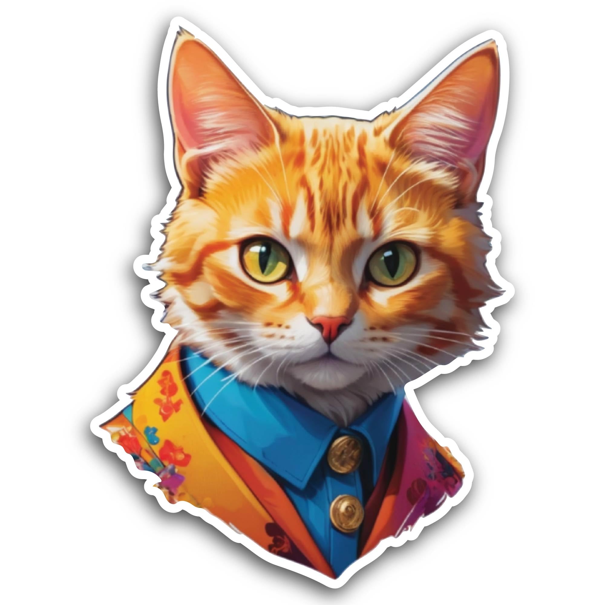 2 (Pieces) 3" and 5" Hello Text Sticker, Waterproof Vinyl Decals for Many Purpose Like Cars, Trucks,