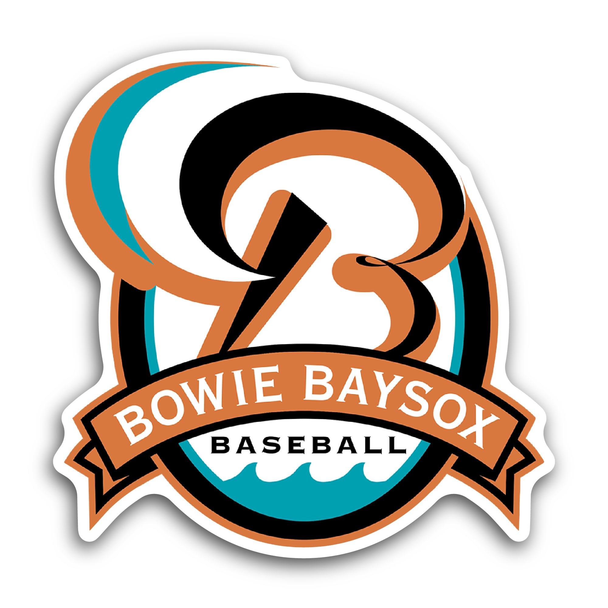 2 (Pieces) 3" and 5" Bowie Bays0x Logo Sticker, Waterproof Vinyl Decals for Many Purpose Like Cars,