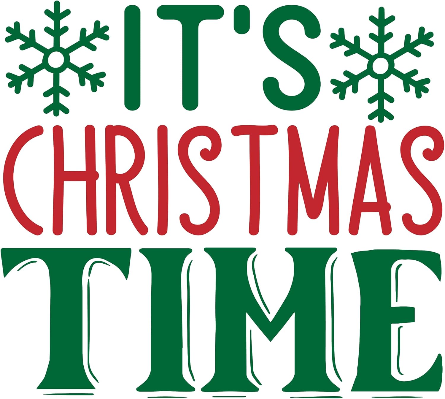 Inspirational Quote It's Christmas Time Great Gift Motivational Sticker Vinyl Decal Motivation Stickers- 5" Vinyl Sticker Waterproof
