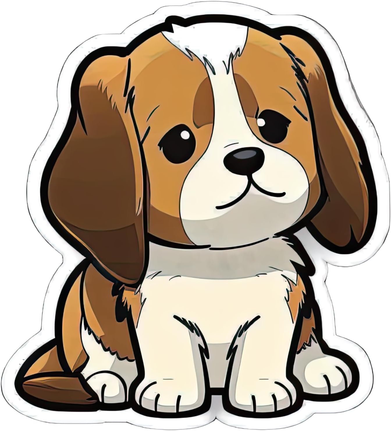 Inspirational Quote "Baby Cartoon Dog" Motivational Sticker Vinyl Decal Motivation Stickers- 5" Vinyl Sticker Waterproof