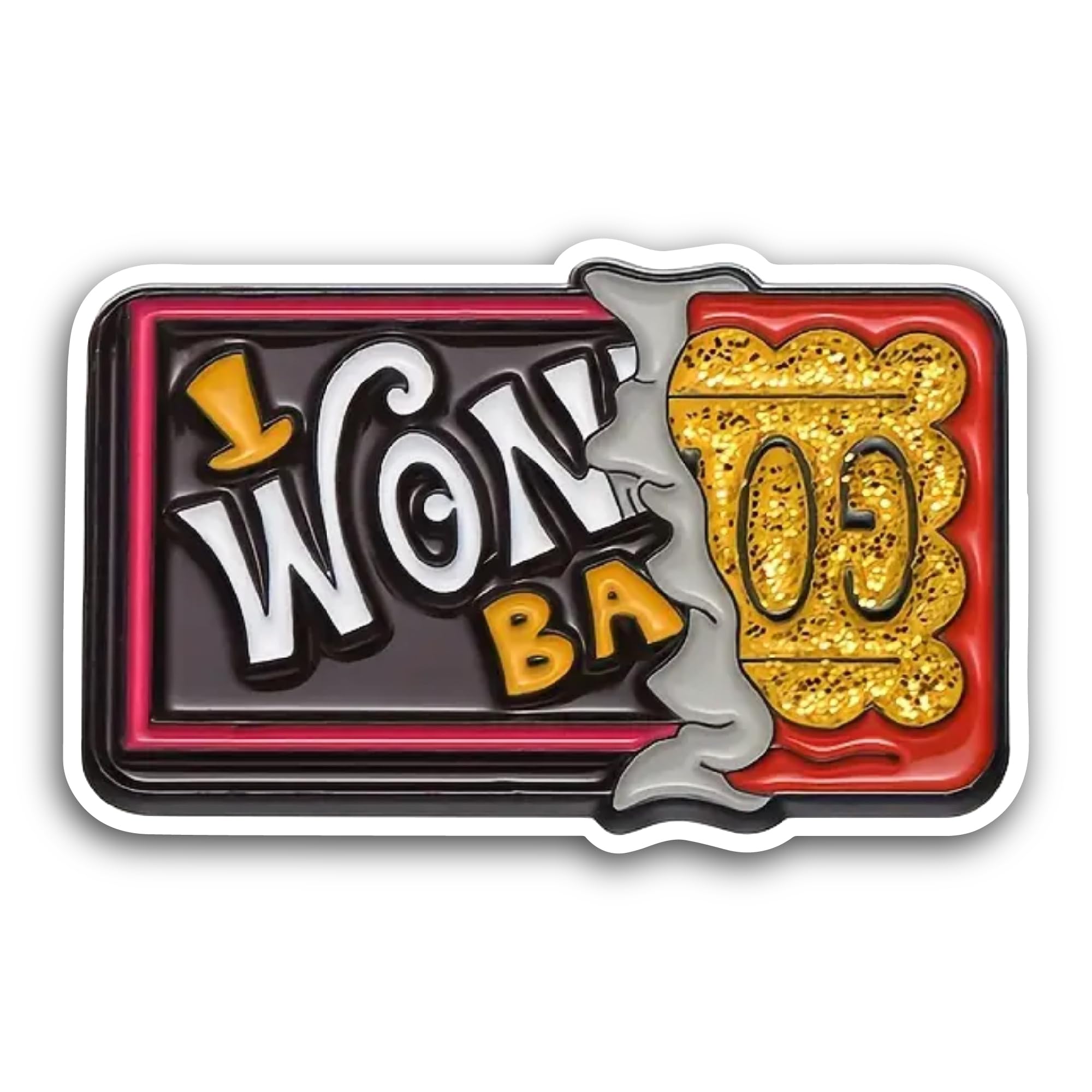 2 (Pieces) 3" and 5" Golden Ticket Sticker, Waterproof Vinyl Decals for Many Purpose Like Cars, Truc