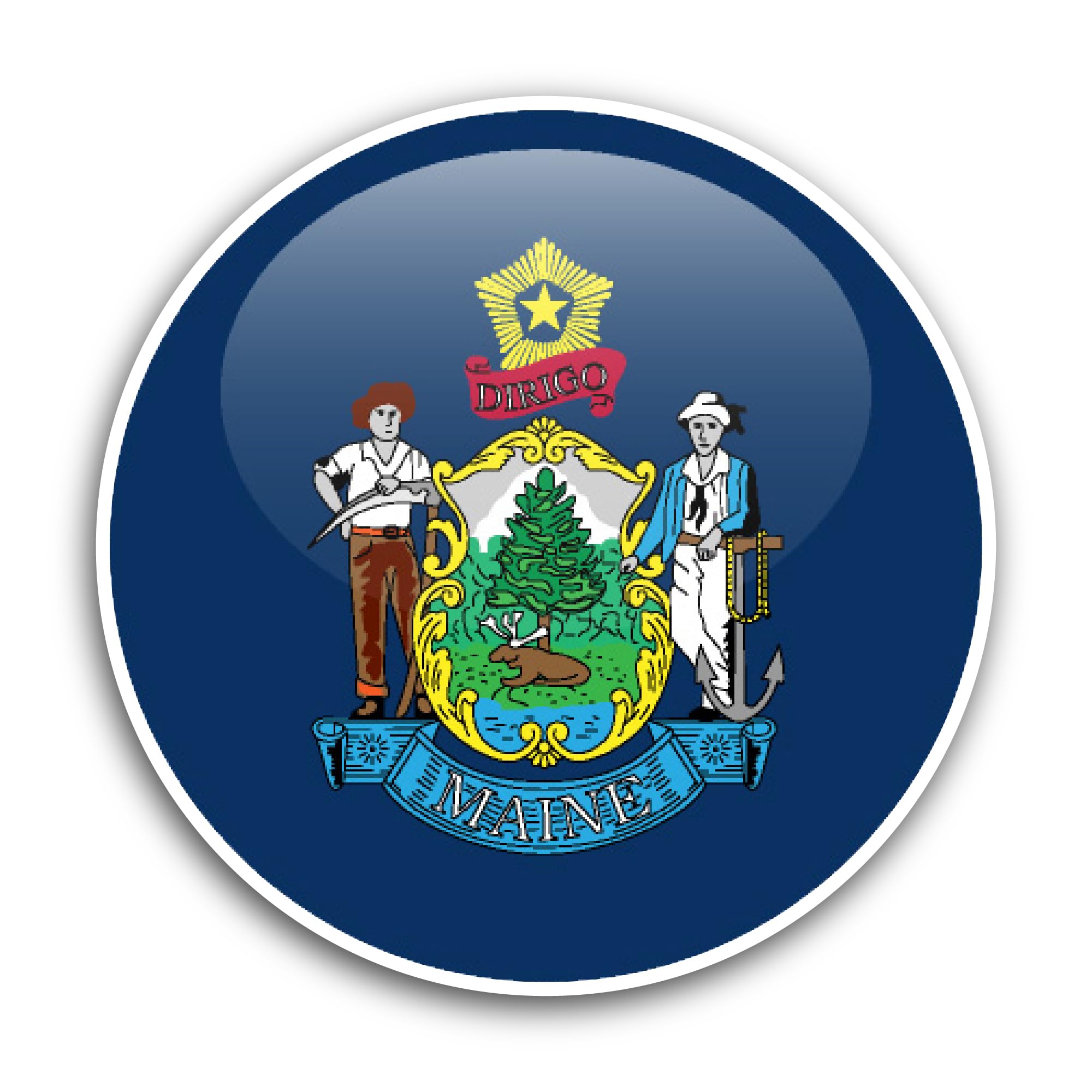 2 (Pieces) 3" and 5" Montenegro Sticker, Waterproof Vinyl Decals for Many Purpose Like Cars, Trucks,