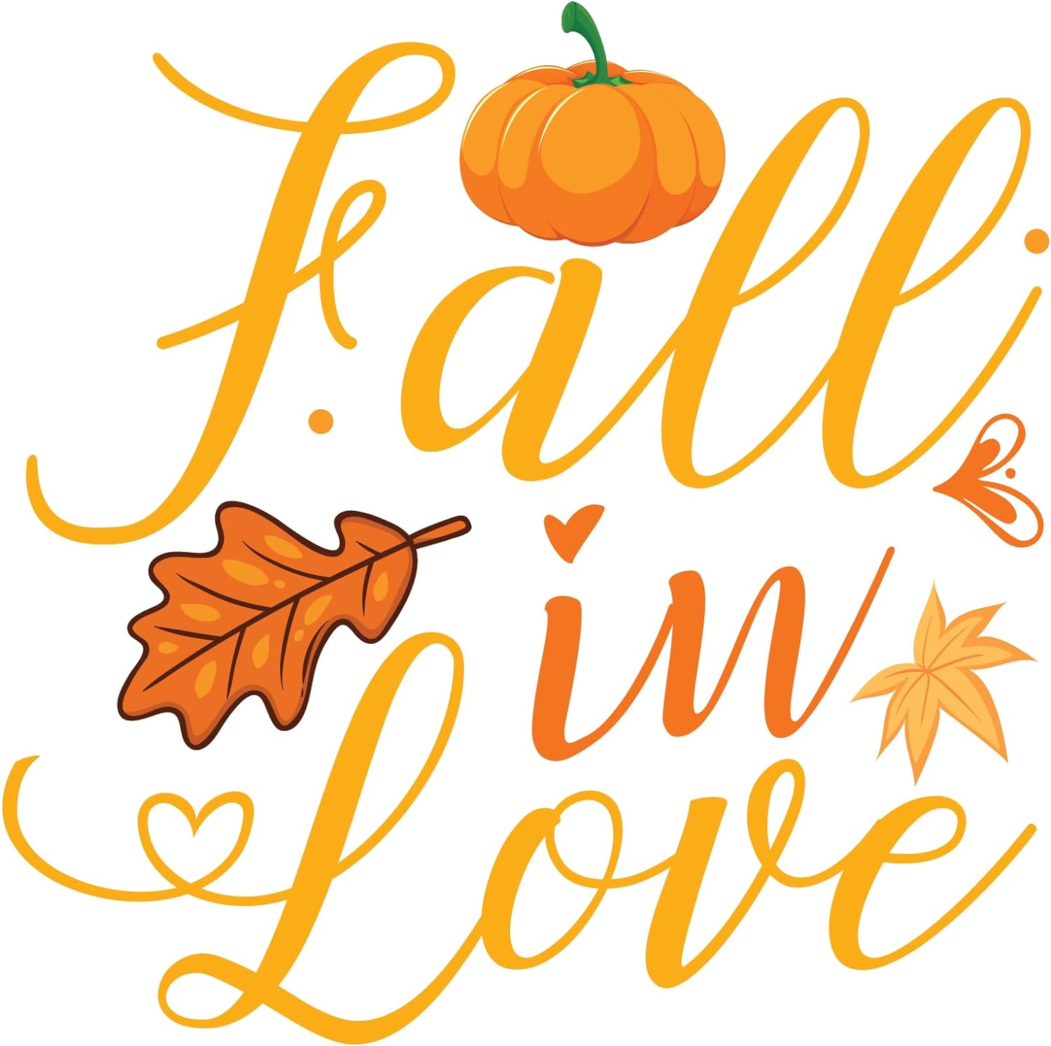 Inspirational Quote Fall In Love Motivational Sticker Vinyl Decal Motivation Stickers- 5" Vinyl Sticker Waterproof