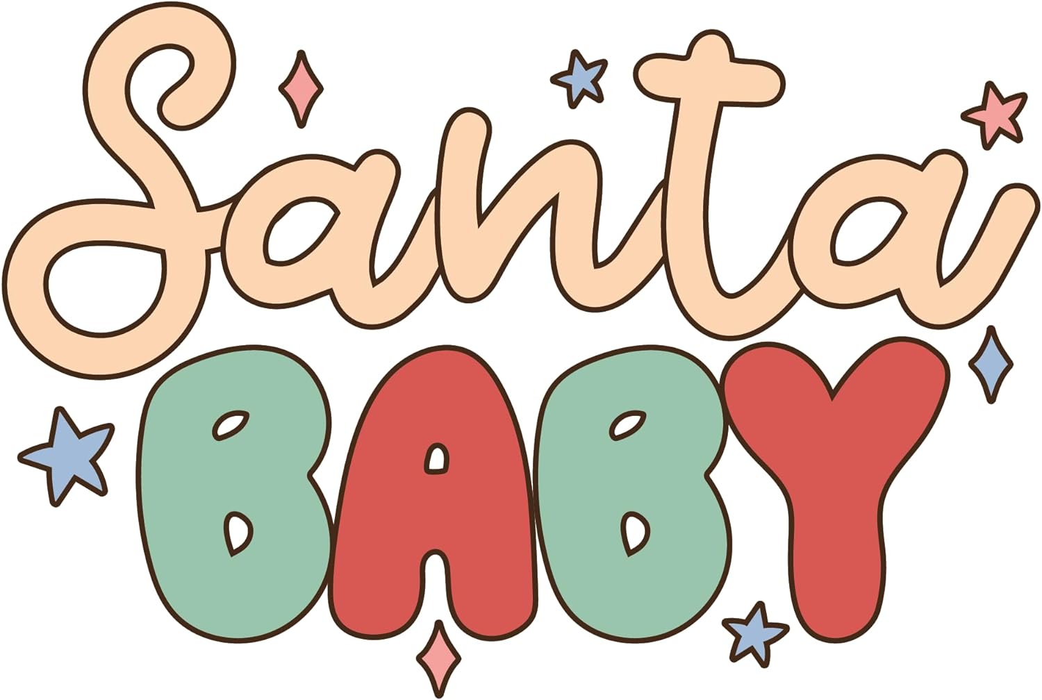 Inspirational Quote Santa Baby Motivational Sticker Vinyl Decal Motivation Stickers- 5" Vinyl Sticker Waterproof