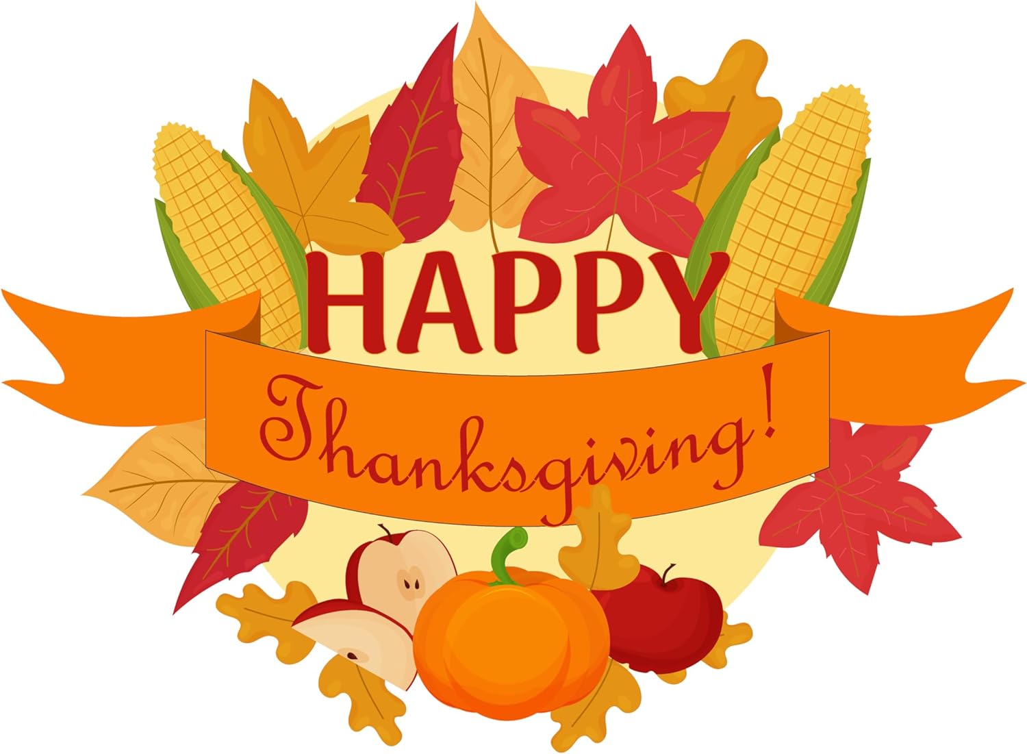 Inspirational Quote Happy Thanksgiving! Red Leaf Motivational Sticker Vinyl Decal Motivation Stickers- 5" Vinyl Sticker Waterproof