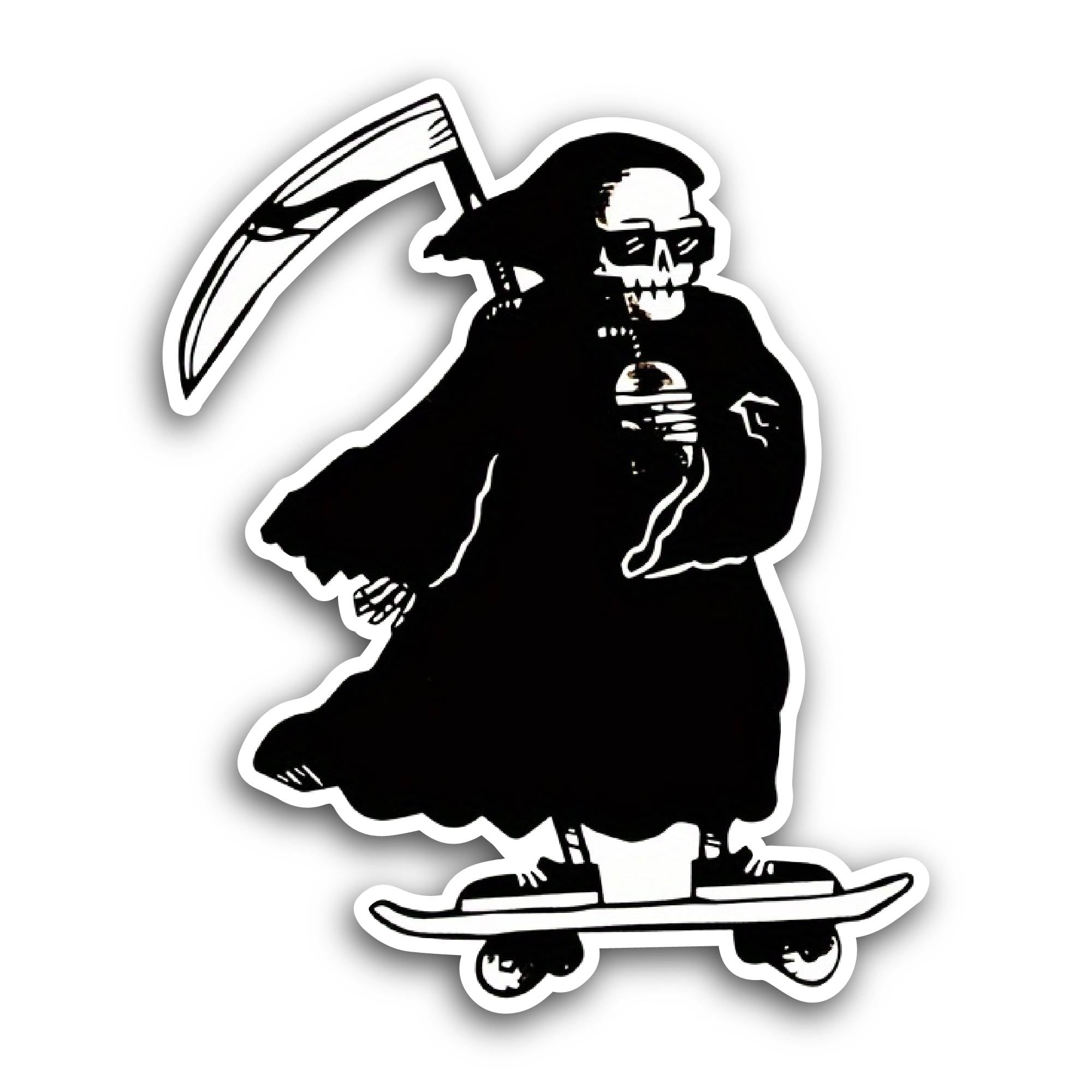 2 (Pieces) 3" and 5" Cute Finger Heart Sticker, Waterproof Vinyl Decals for Many Purpose Like Cars,